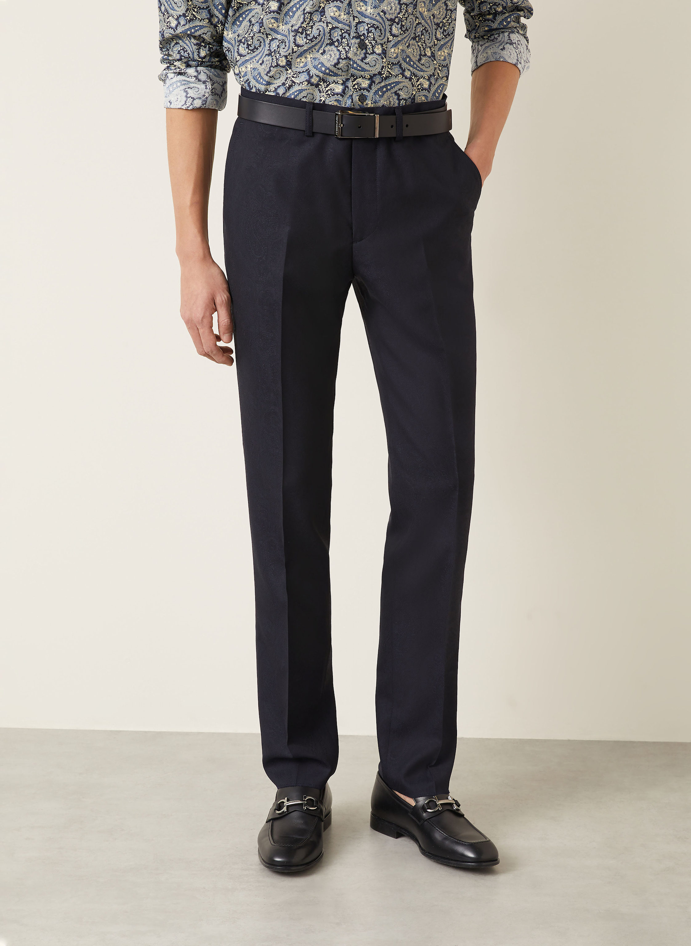 Thumbnail - Etro Anzughose Slim Fit blau