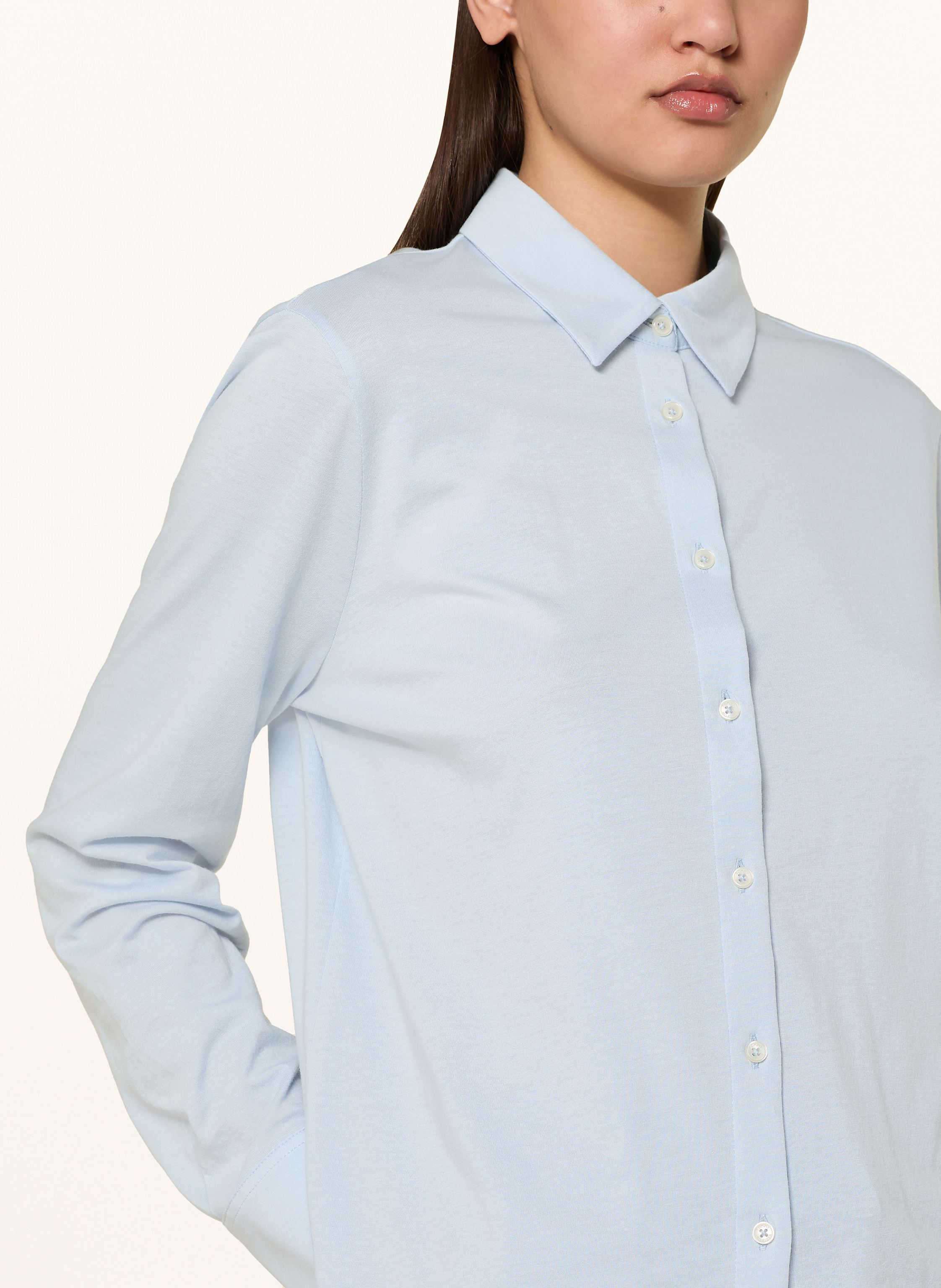 Thumbnail - Tommy Hilfiger Hemdbluse Aus Jersey blau