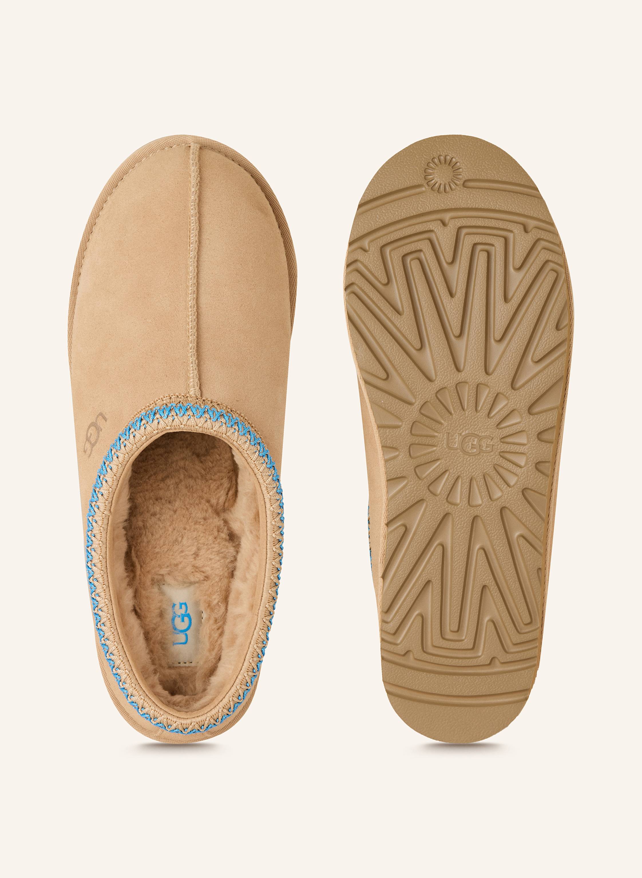 Thumbnail - Ugg Pantoletten Tasman beige