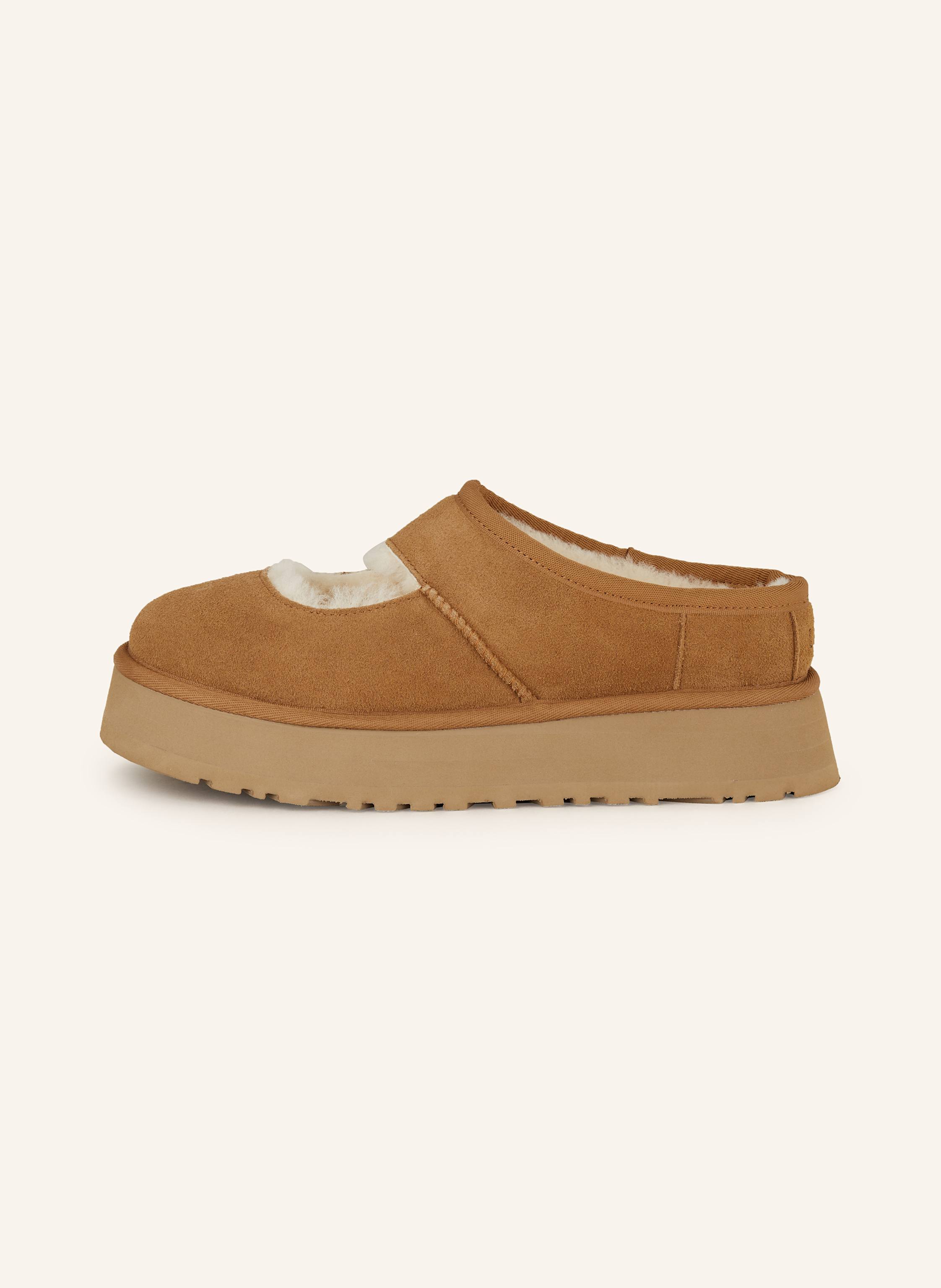 Thumbnail - Ugg Mary-Jane-Pantoletten Bea braun