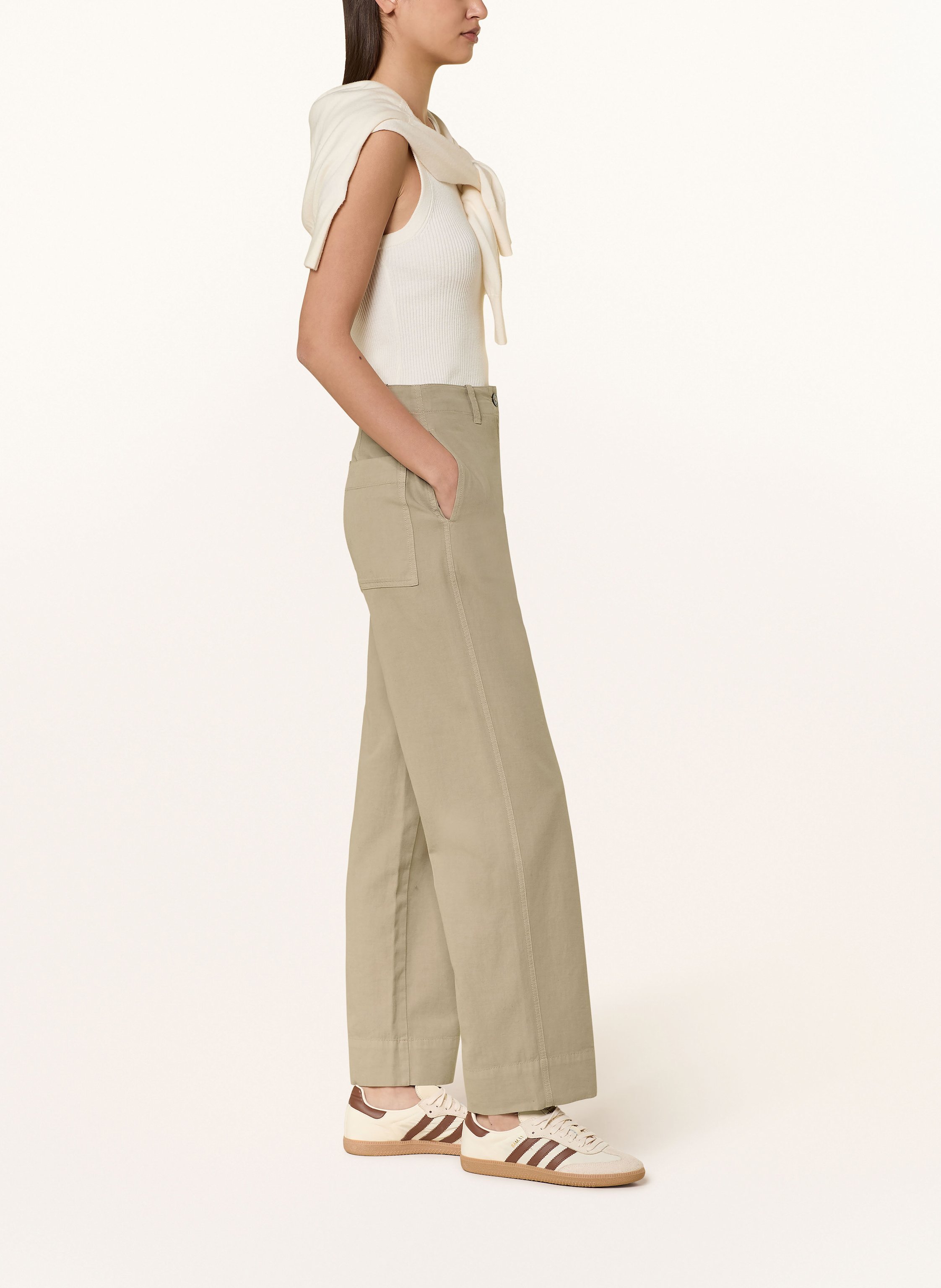 Thumbnail - Marc O'polo Marlenehose Lande beige