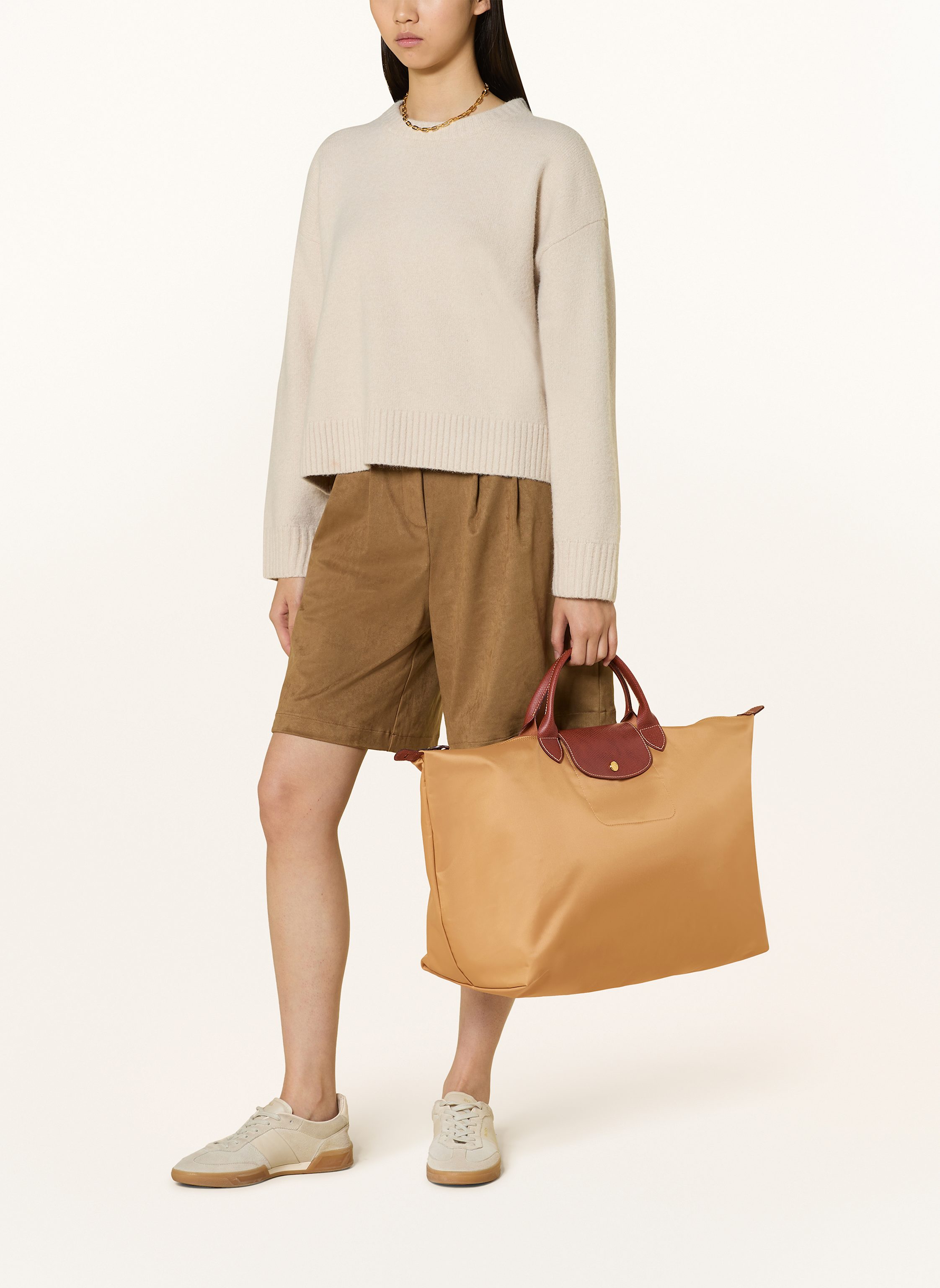 Thumbnail - Longchamp Shopper Le Pliage Large gelb