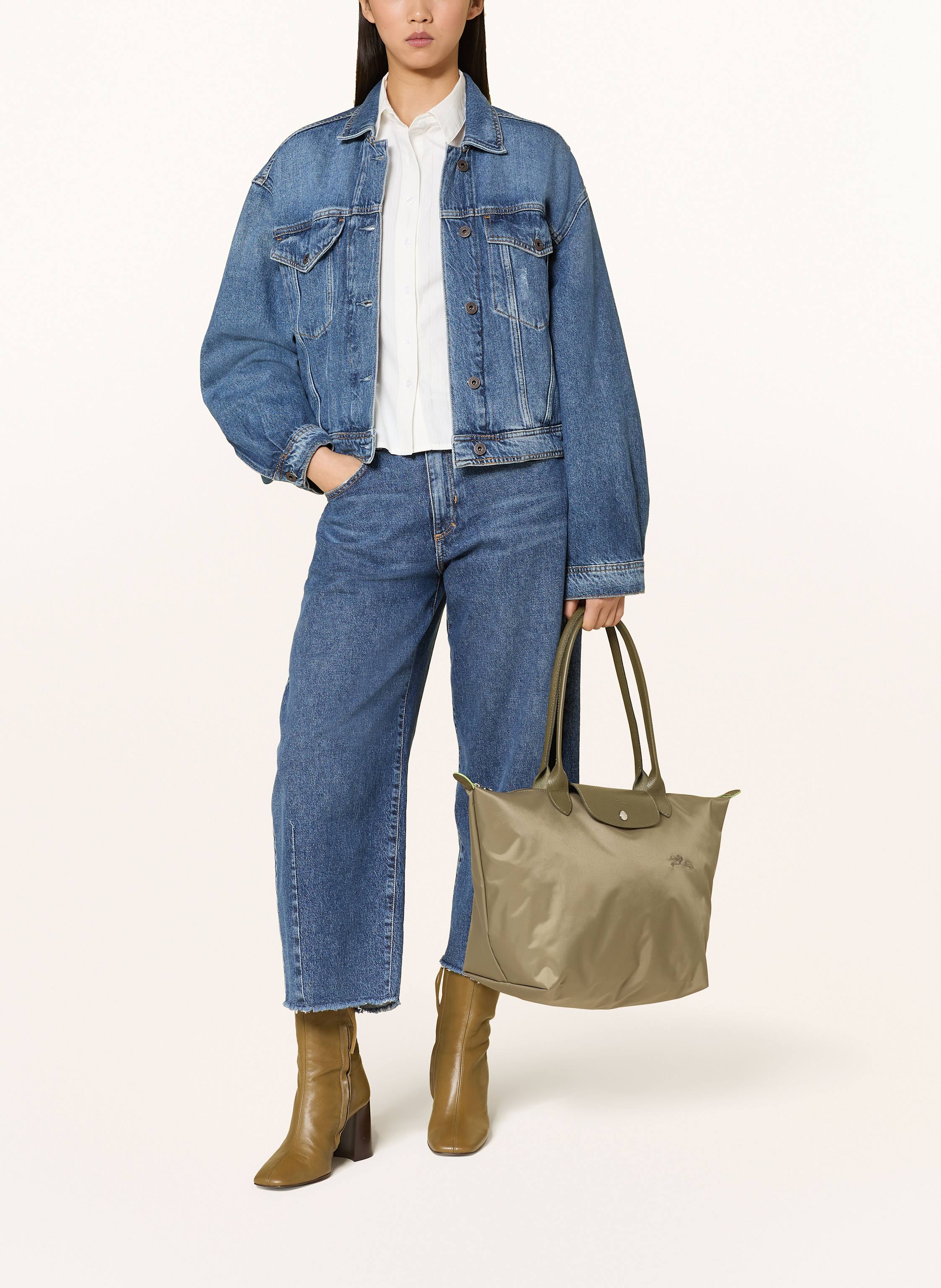 Thumbnail - Longchamp Shopper Le Pliage L gruen