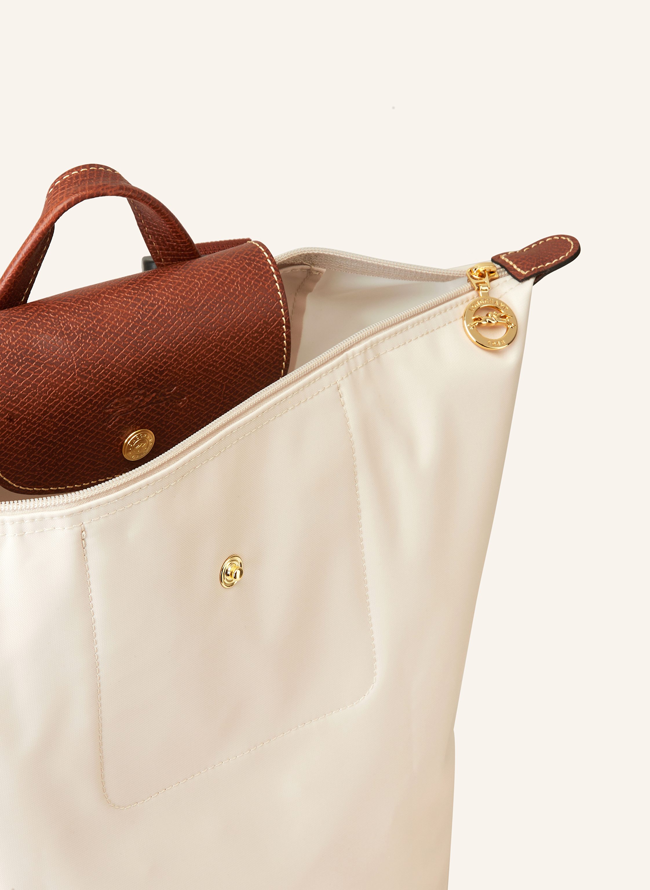 Thumbnail - Longchamp Rucksack Le Pliage Medium beige