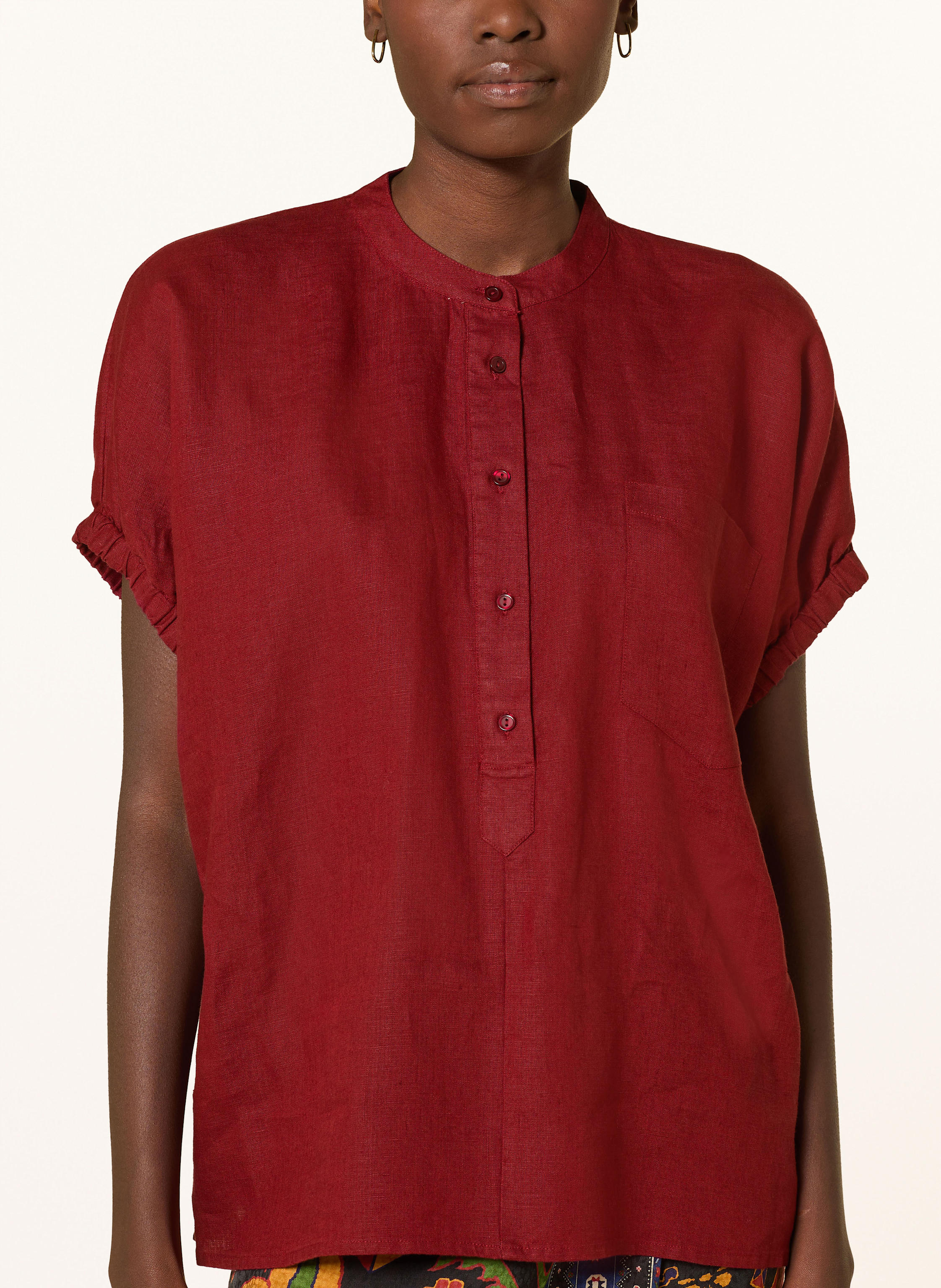 Thumbnail - Lilienfels Oversized-Bluse Aus Leinen rot