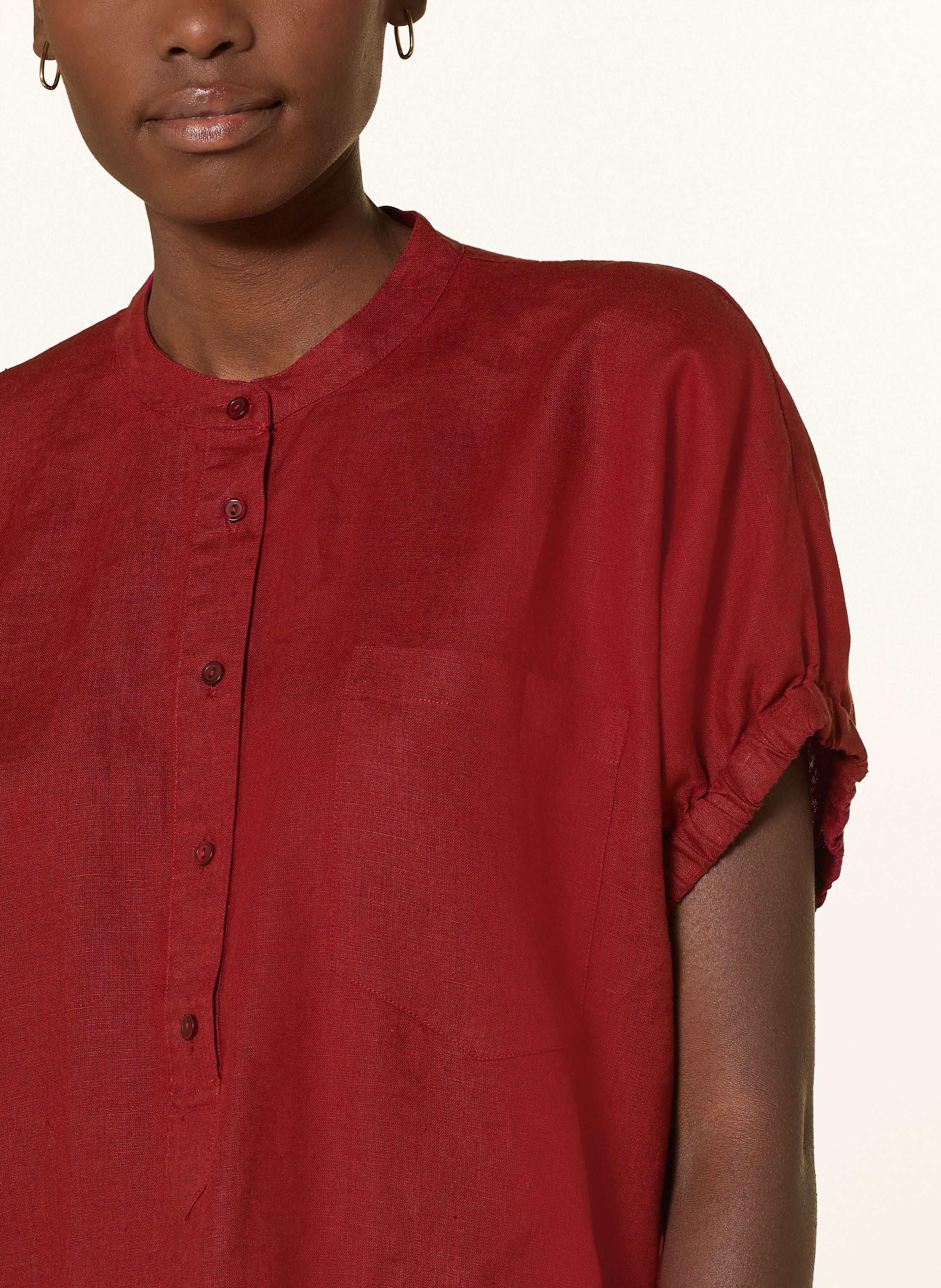 Lilienfels Oversized-Bluse Aus Leinen rot – Bild 2