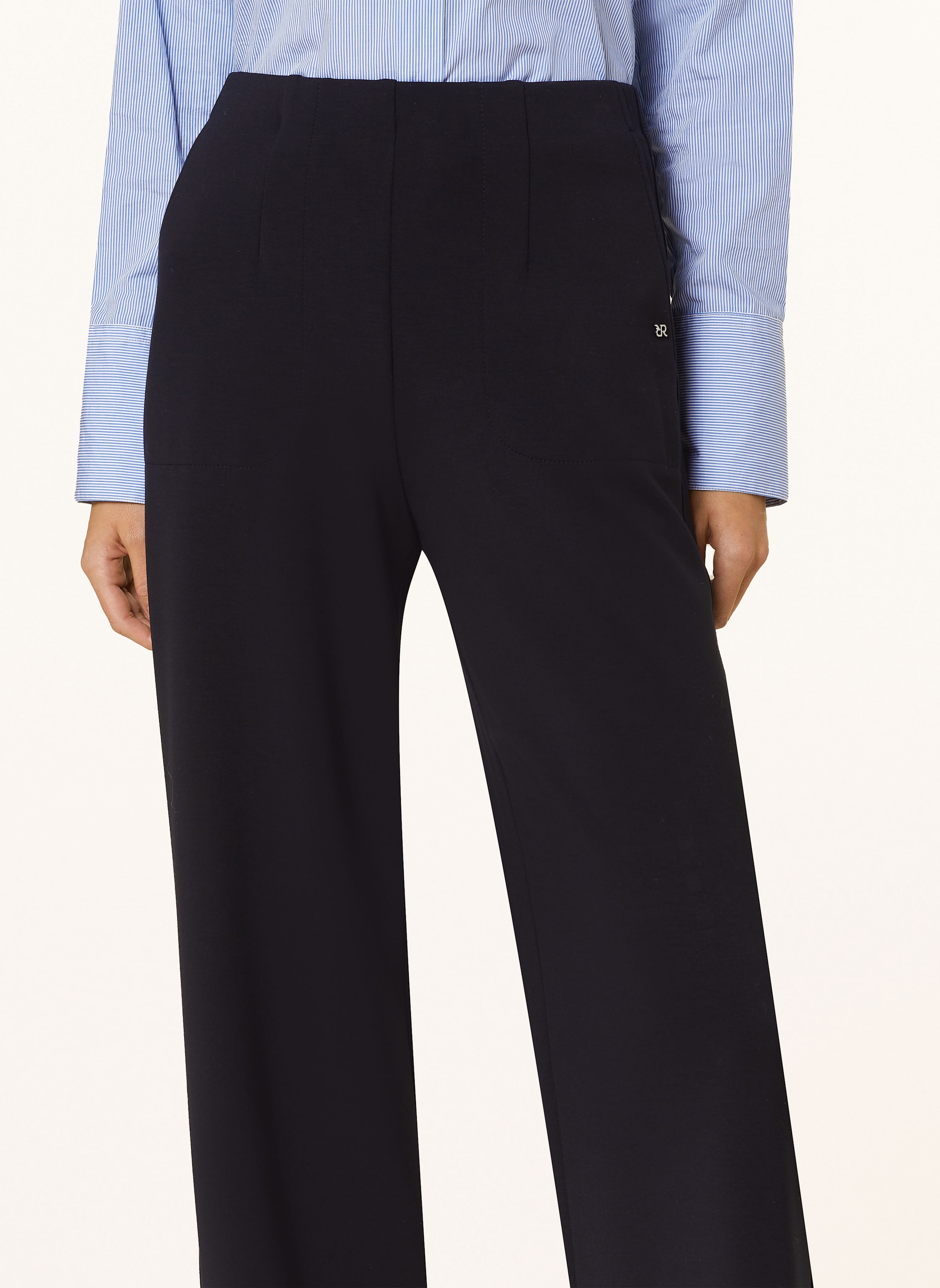 Thumbnail - Raffaello Rossi Marlenehose Vika Aus Jersey blau