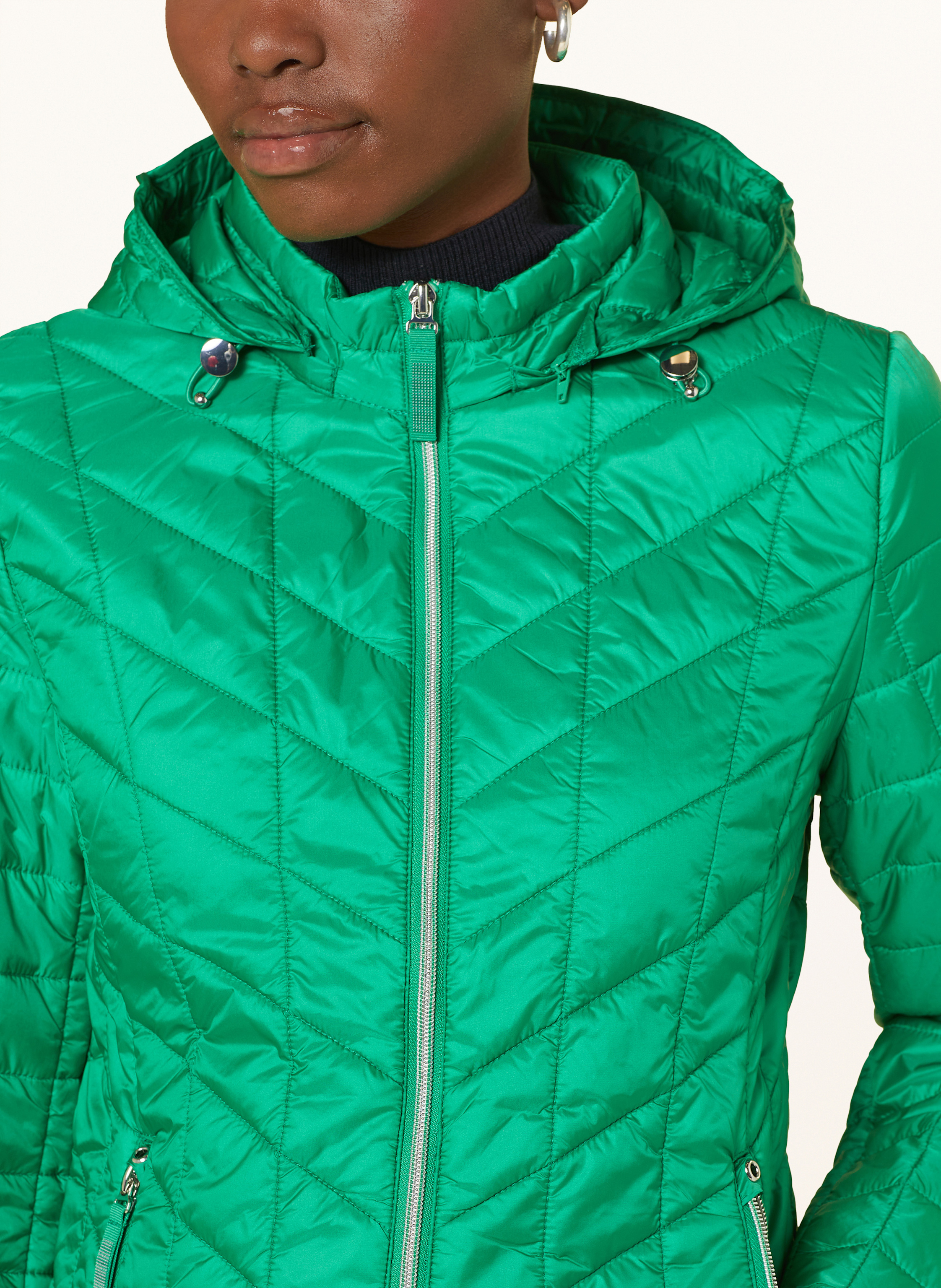 Thumbnail - Betty Barclay Steppjacke Mit Abnehmbarer Kapuze gruen