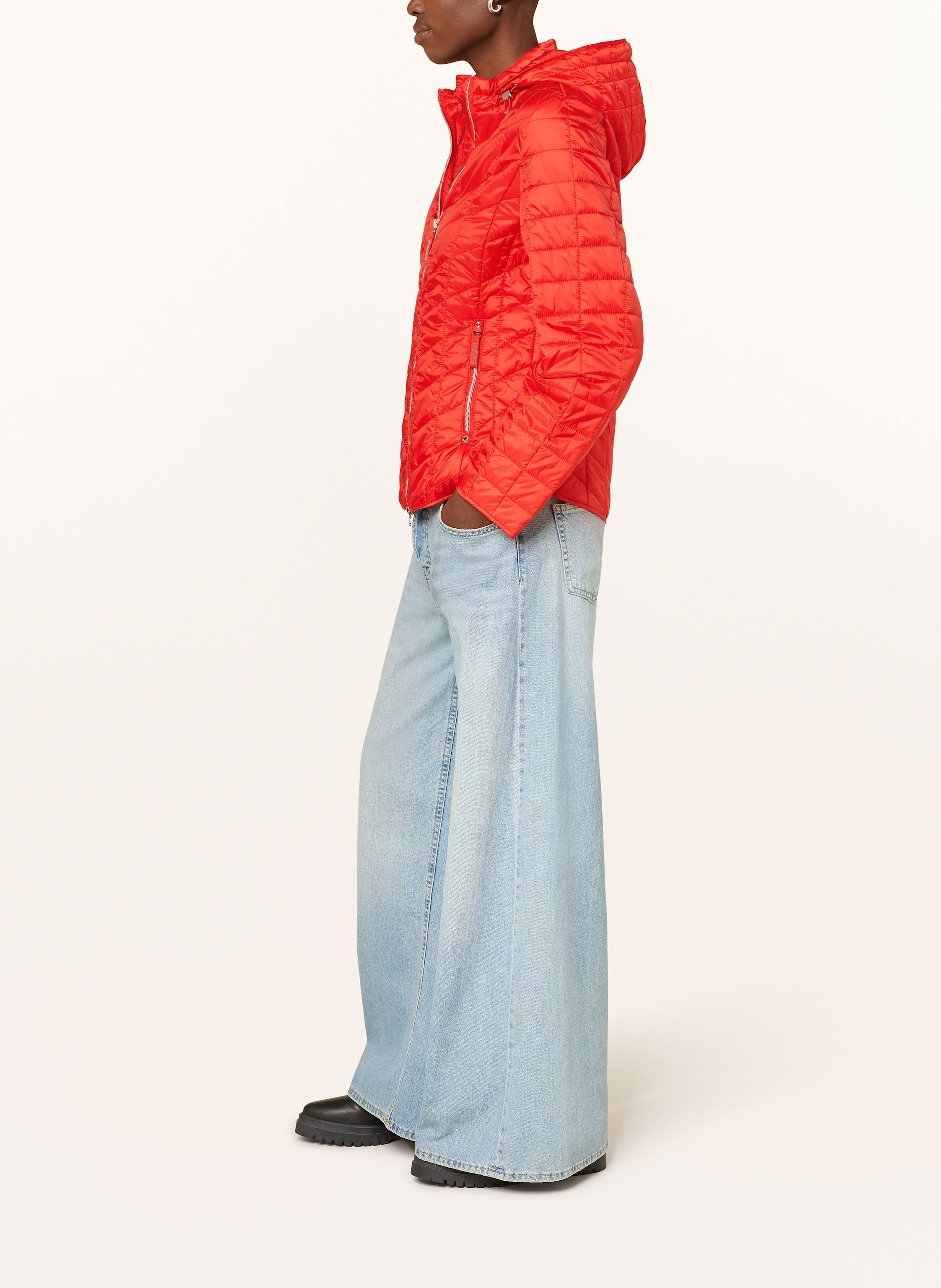 Thumbnail - Betty Barclay Steppjacke Mit Abnehmbarer Kapuze rot