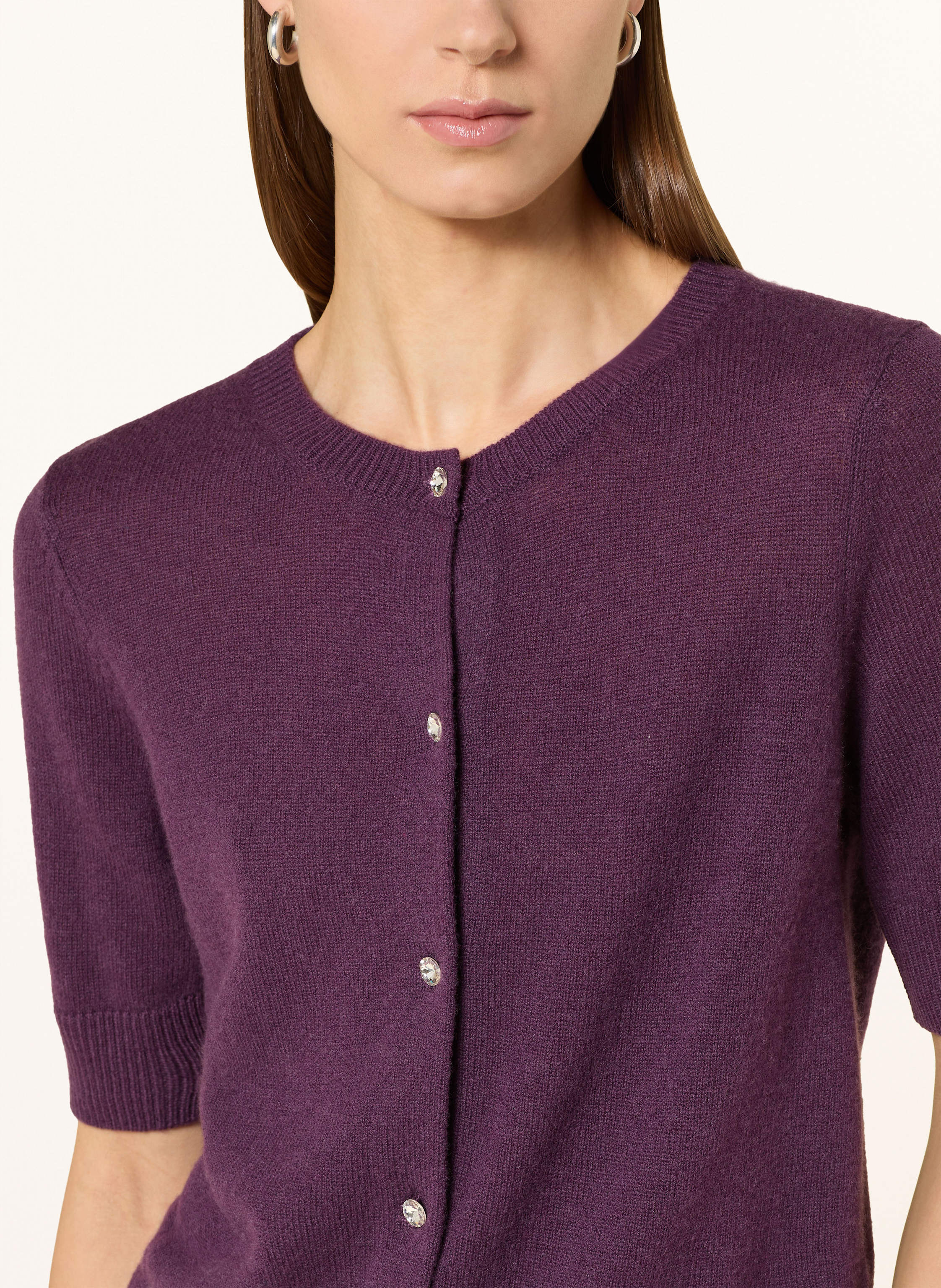 Thumbnail - Darling Harbour Strickjacke Mit Cashmere rosa