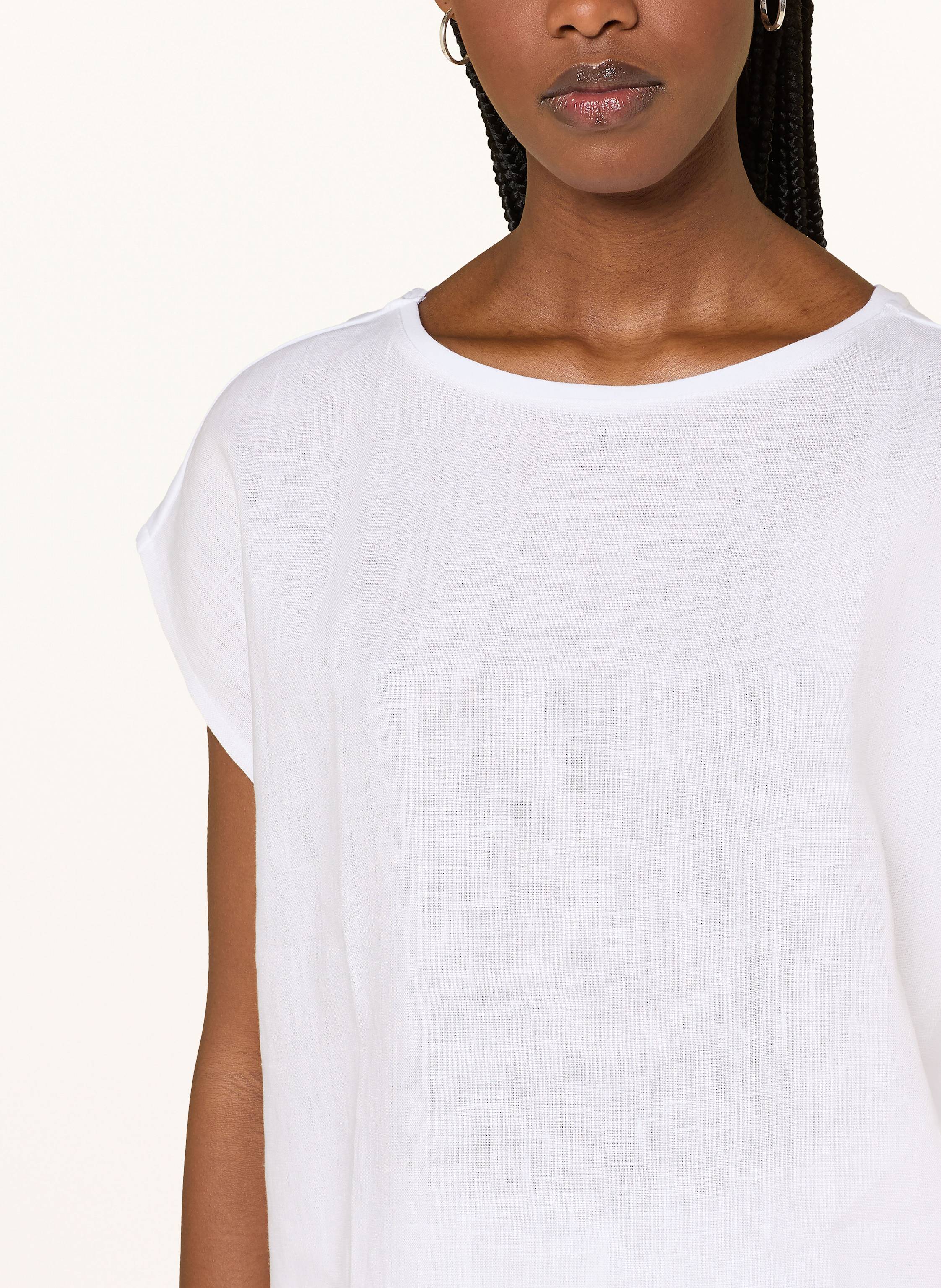 Thumbnail - Darling Harbour T-Shirt Aus Leinen weiss