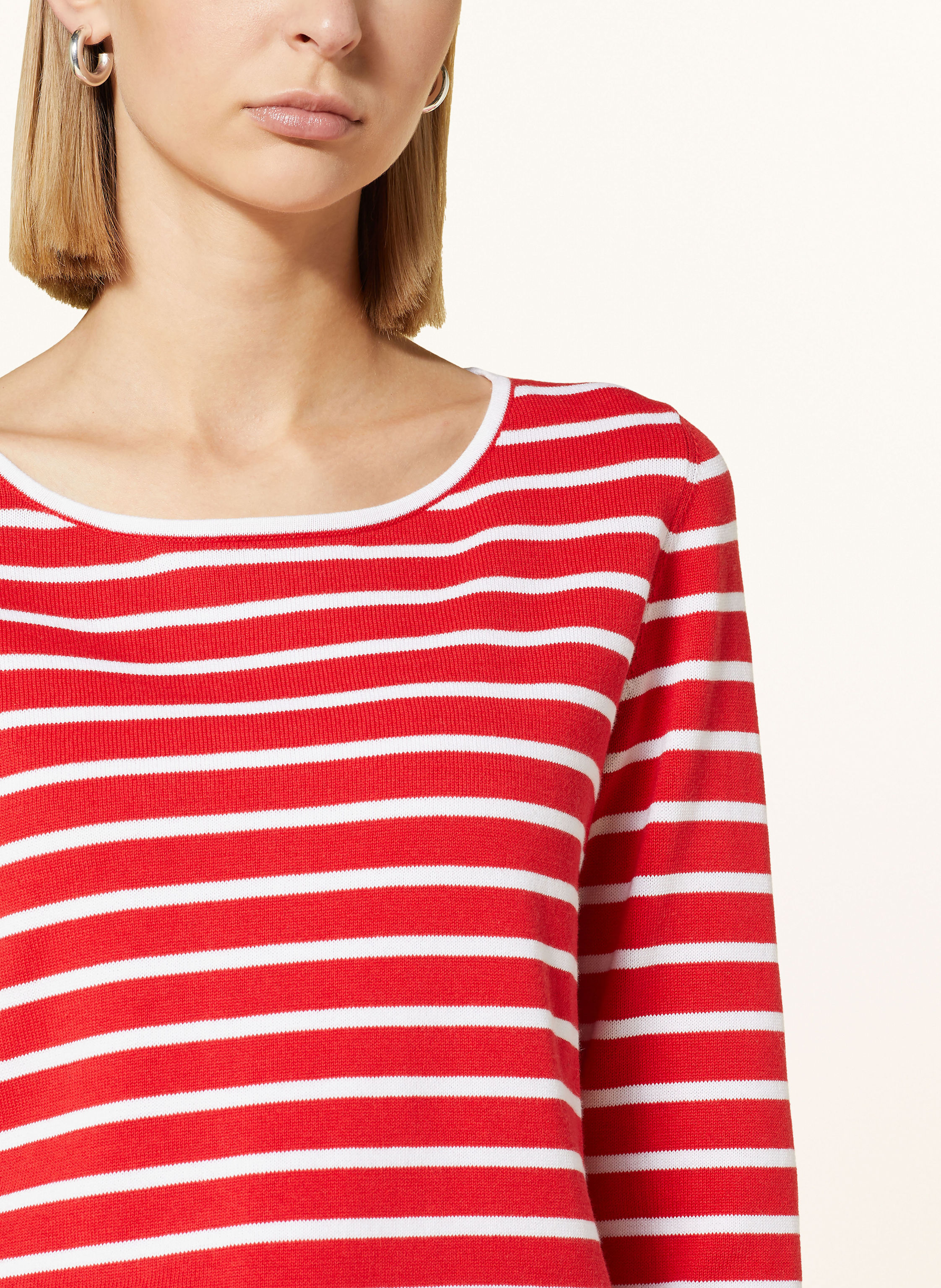 Thumbnail - Darling Harbour Pullover Mit 3/4-Arm rot