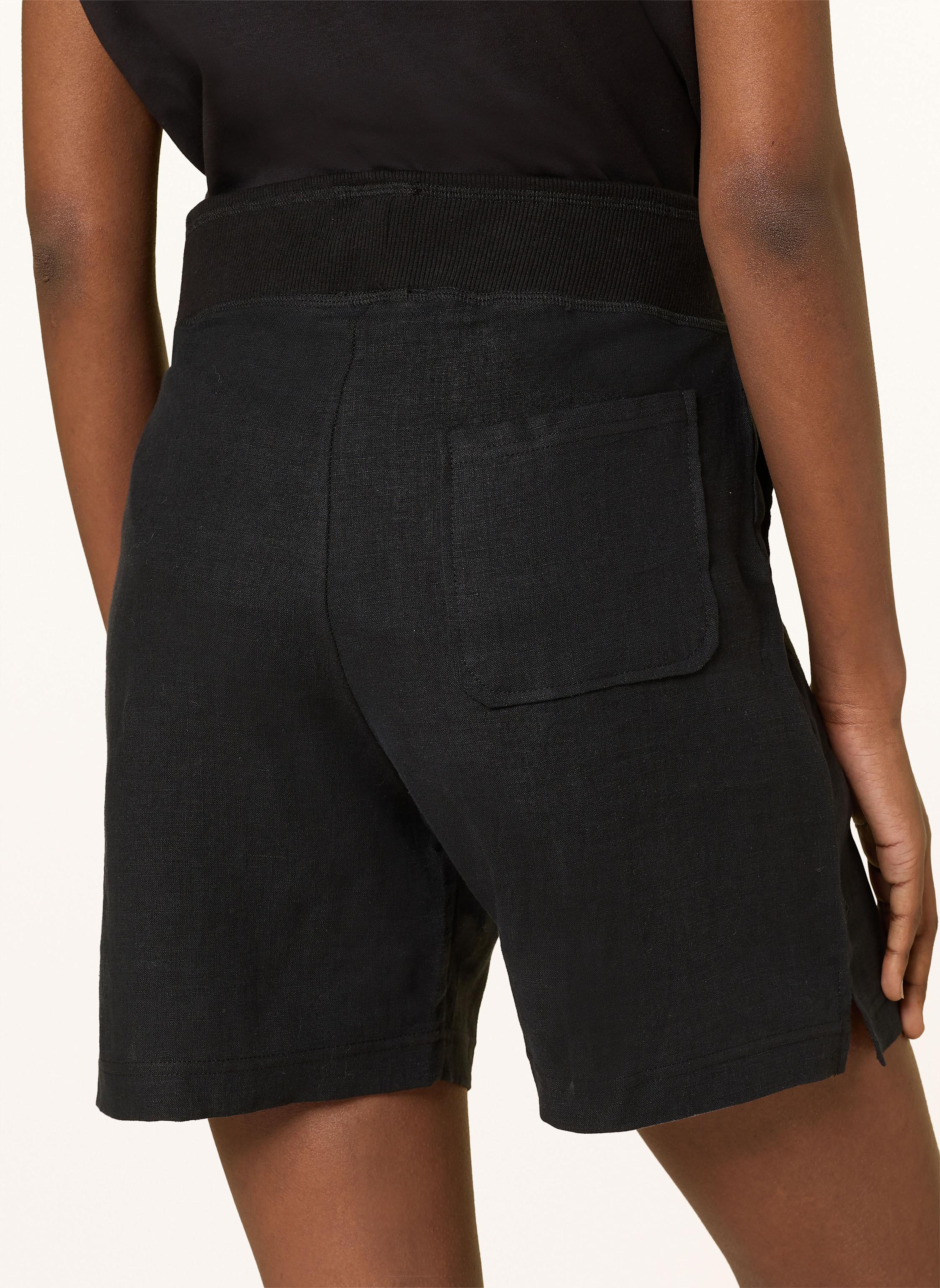 Thumbnail - Darling Harbour Leinenshorts schwarz