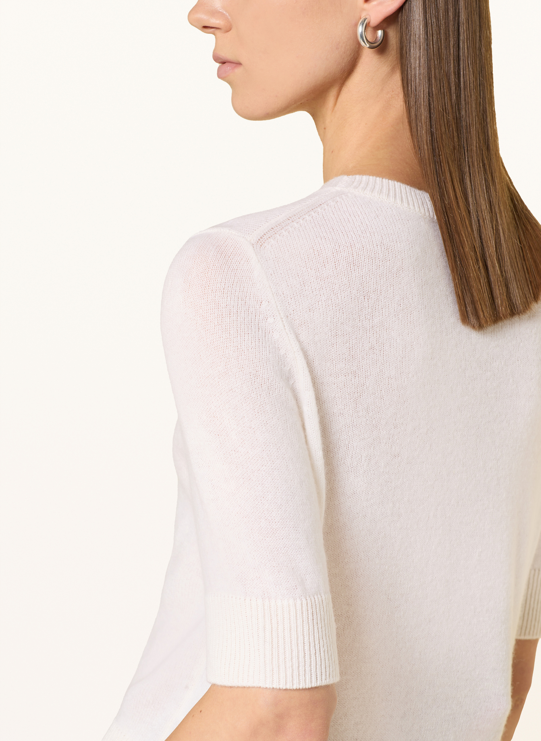 Thumbnail - Darling Harbour Strickshirt Mit Cashmere weiss