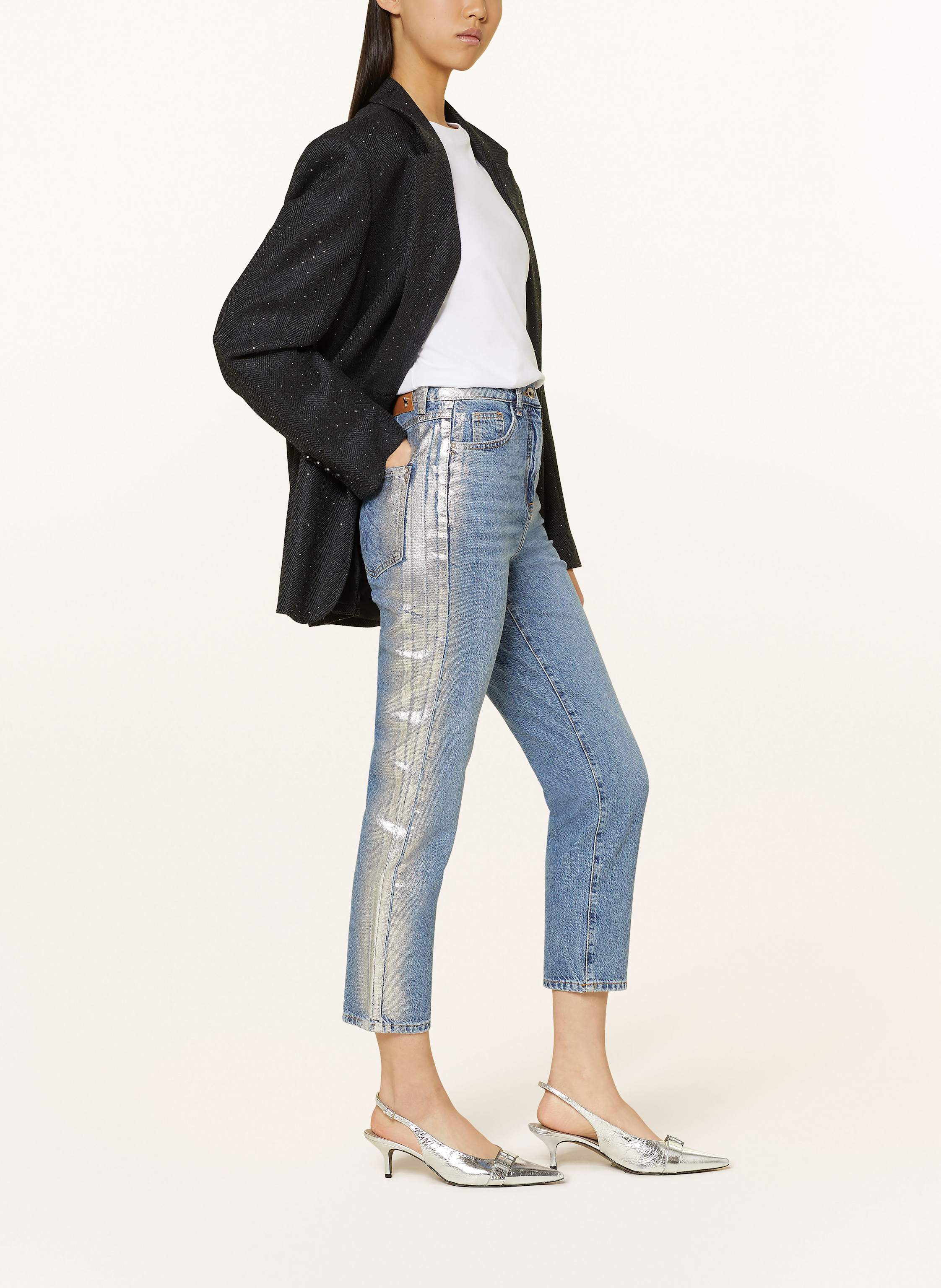 Thumbnail - Patrizia Pepe 7/8-Jeans silber