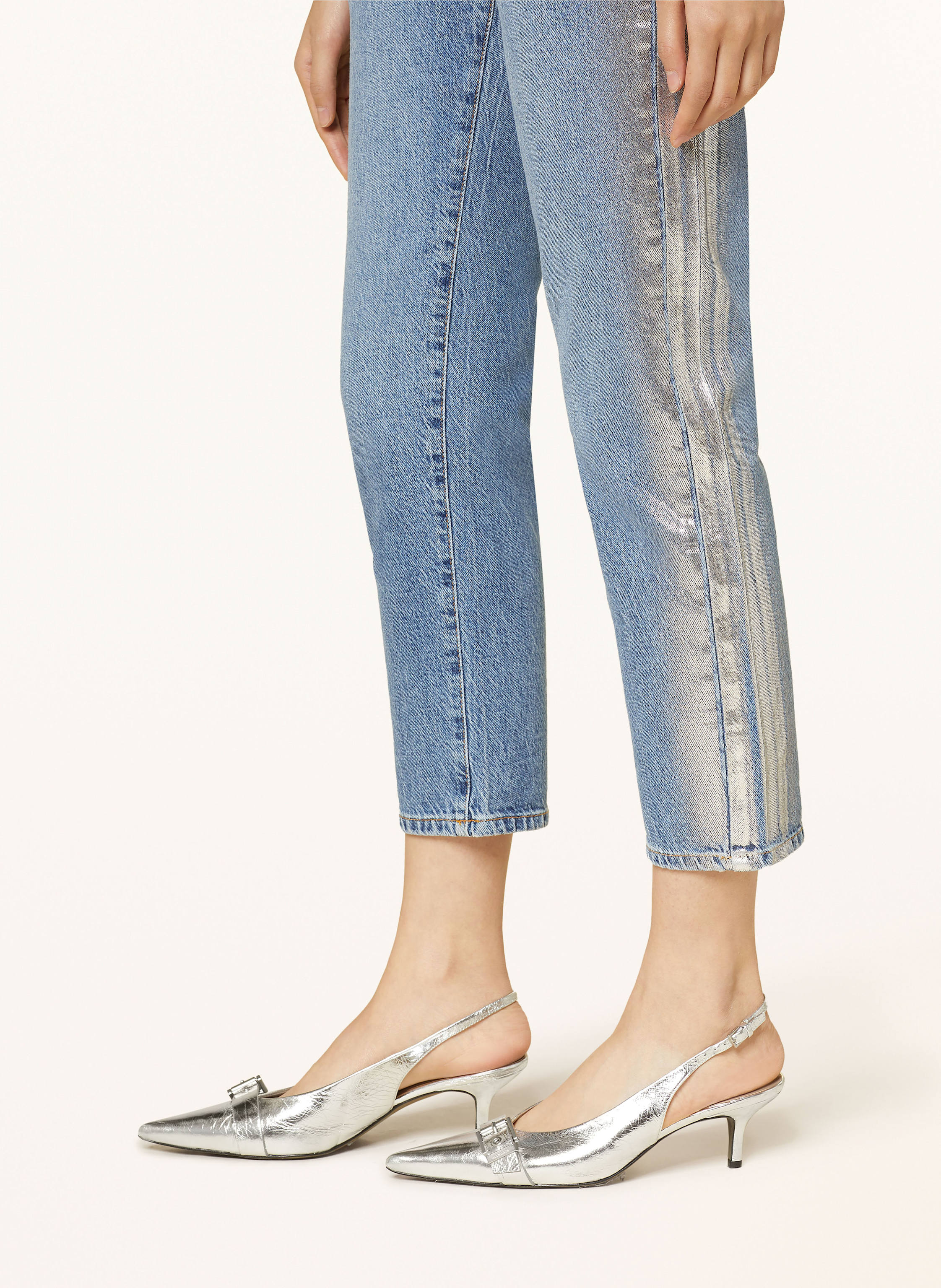 Thumbnail - Patrizia Pepe 7/8-Jeans silber