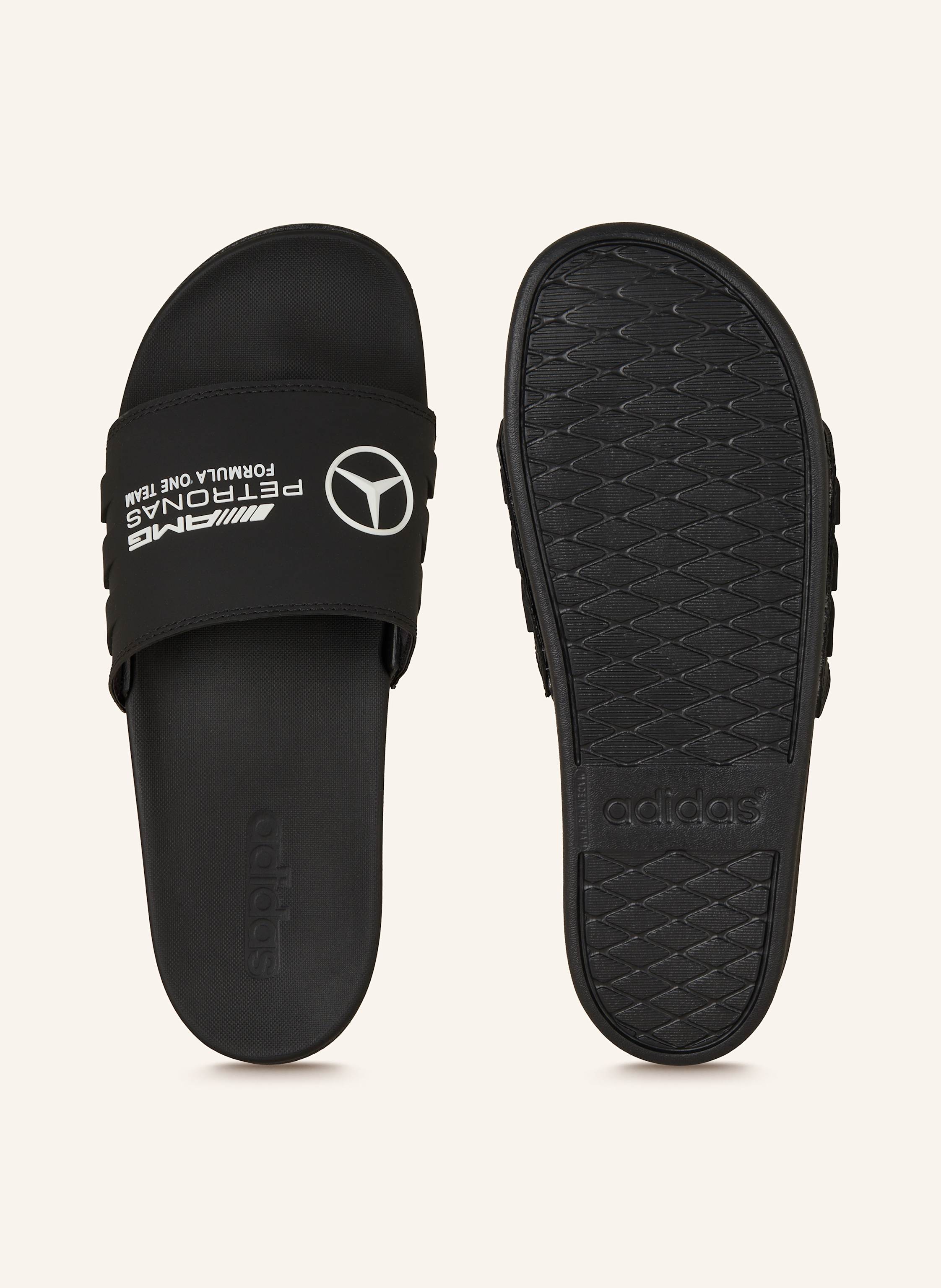 Thumbnail - Adidas Pantoletten Mercedes - Amg Petronas Formula One Team Adilette Comfort schwarz