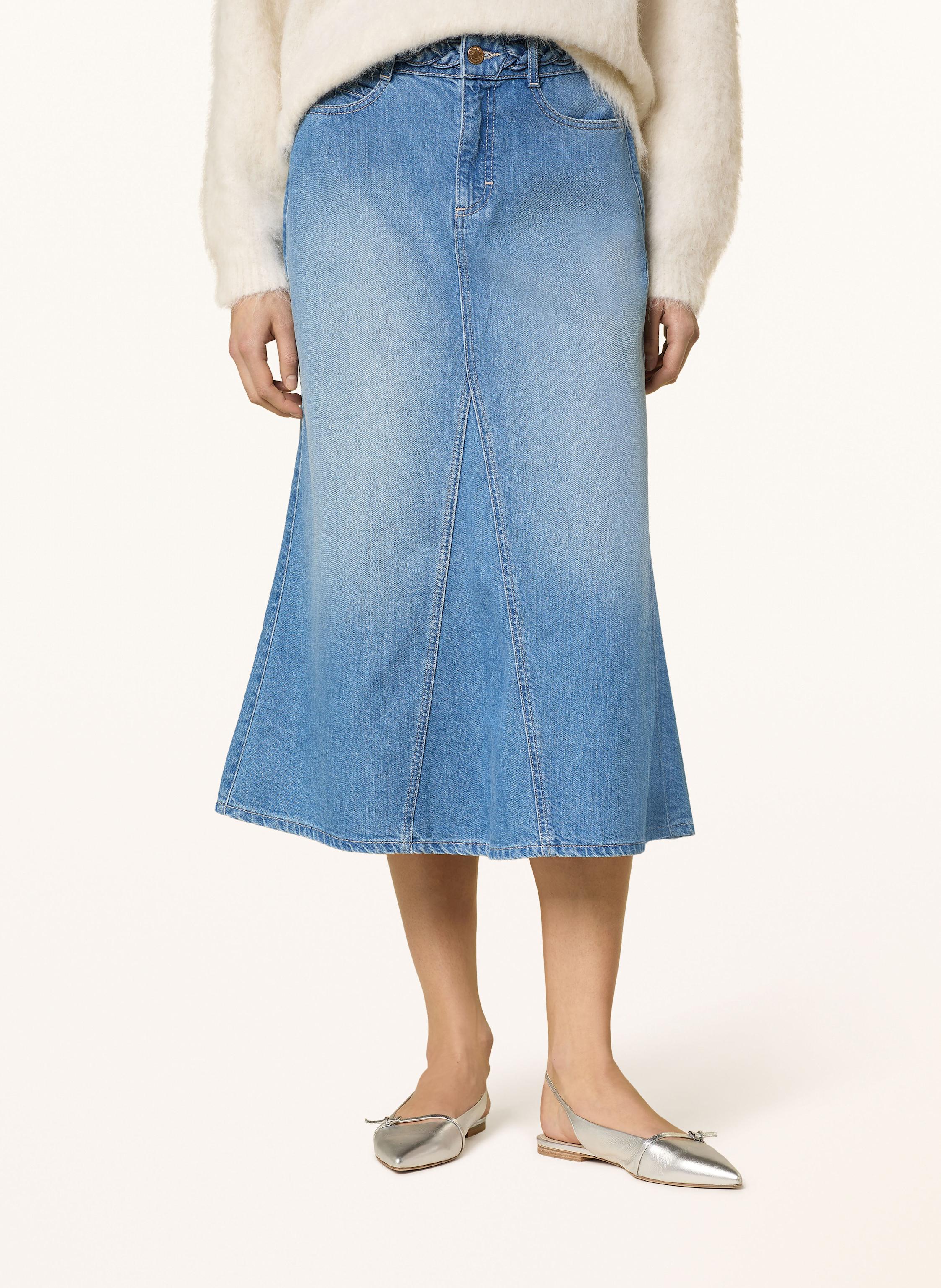 Thumbnail - More & More Jeansrock blau