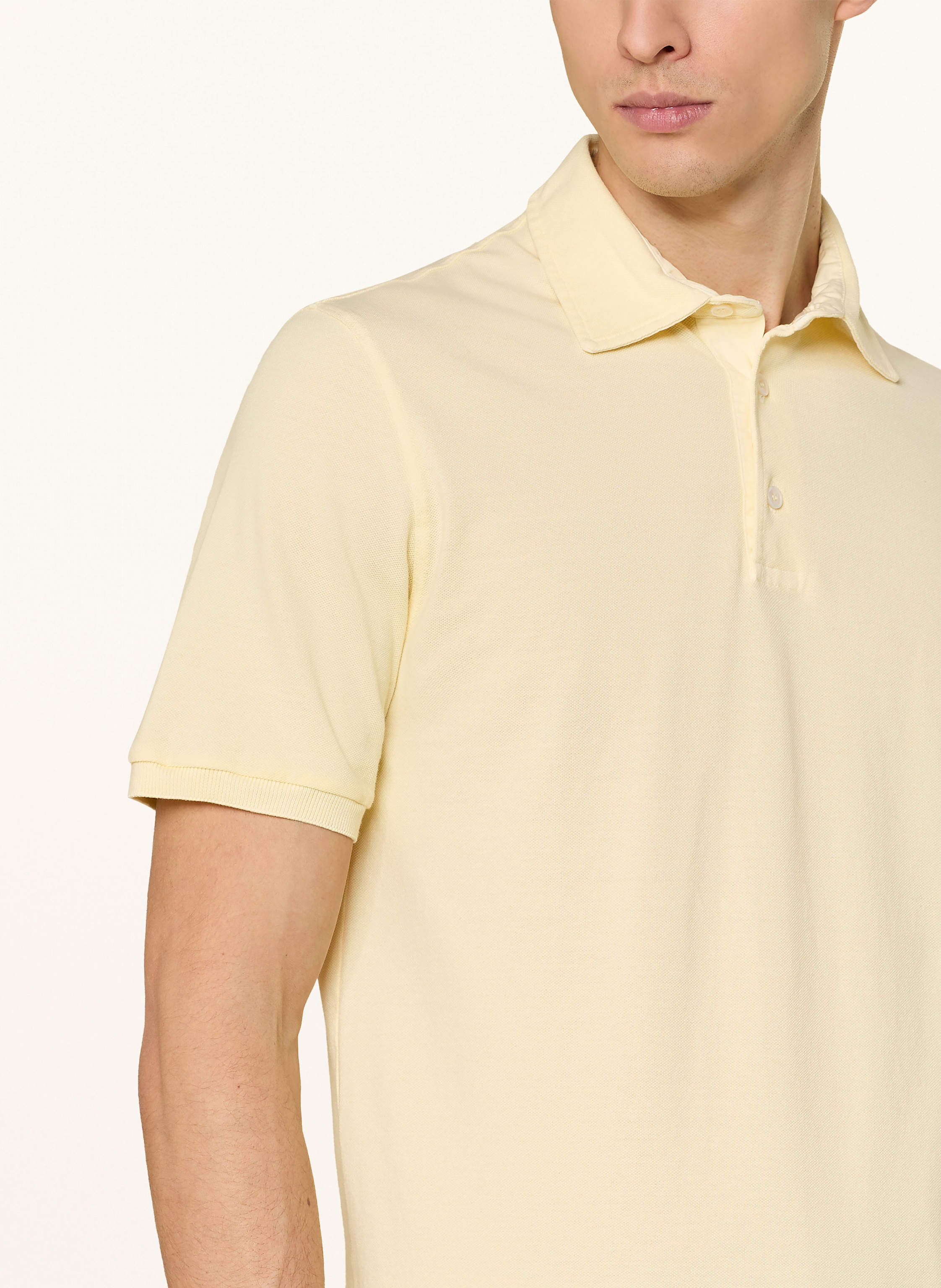 Thumbnail - Fedeli Piqué-Poloshirt gelb