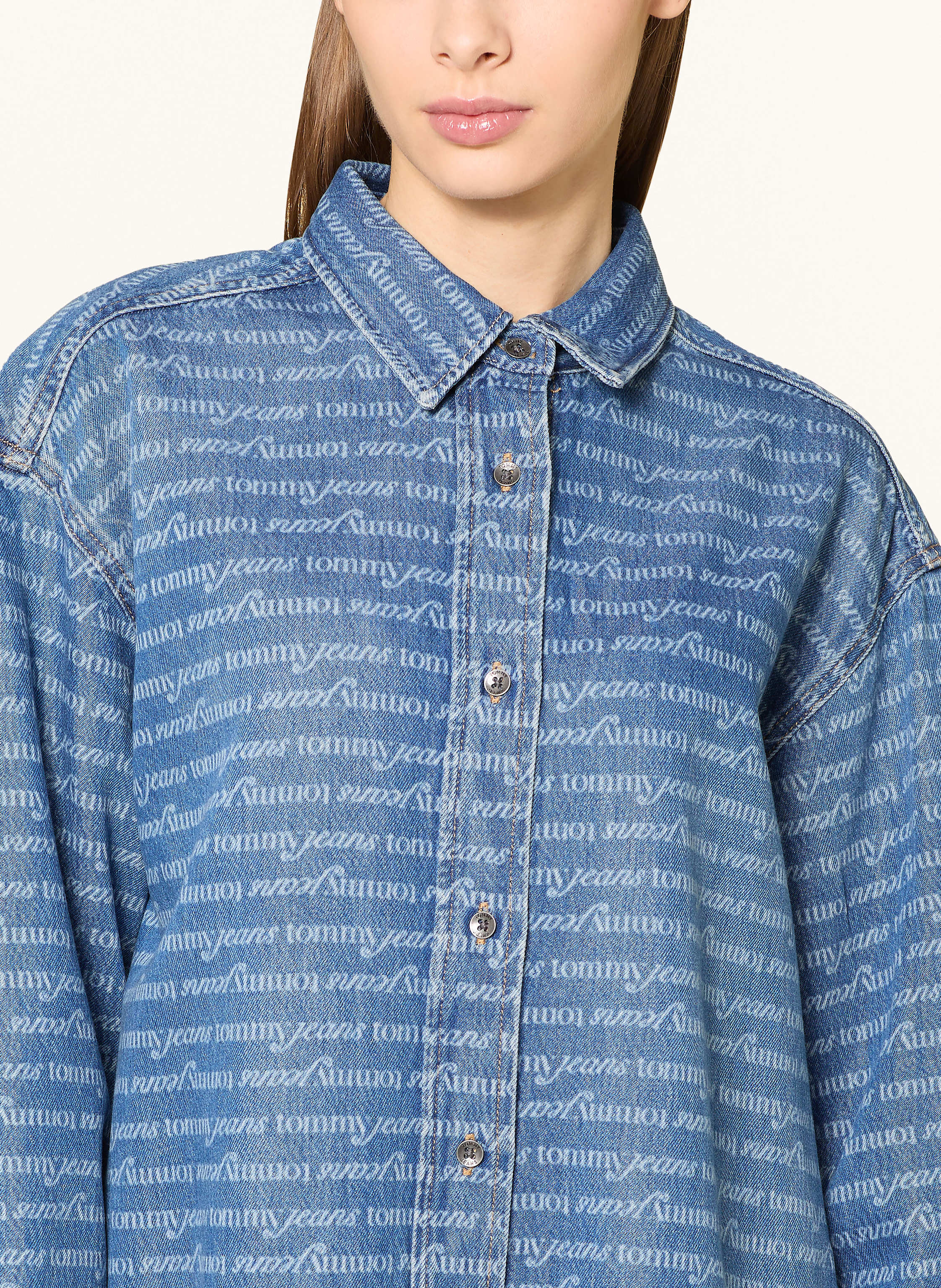 Thumbnail - Tommy Jeans Jeanskleid blau