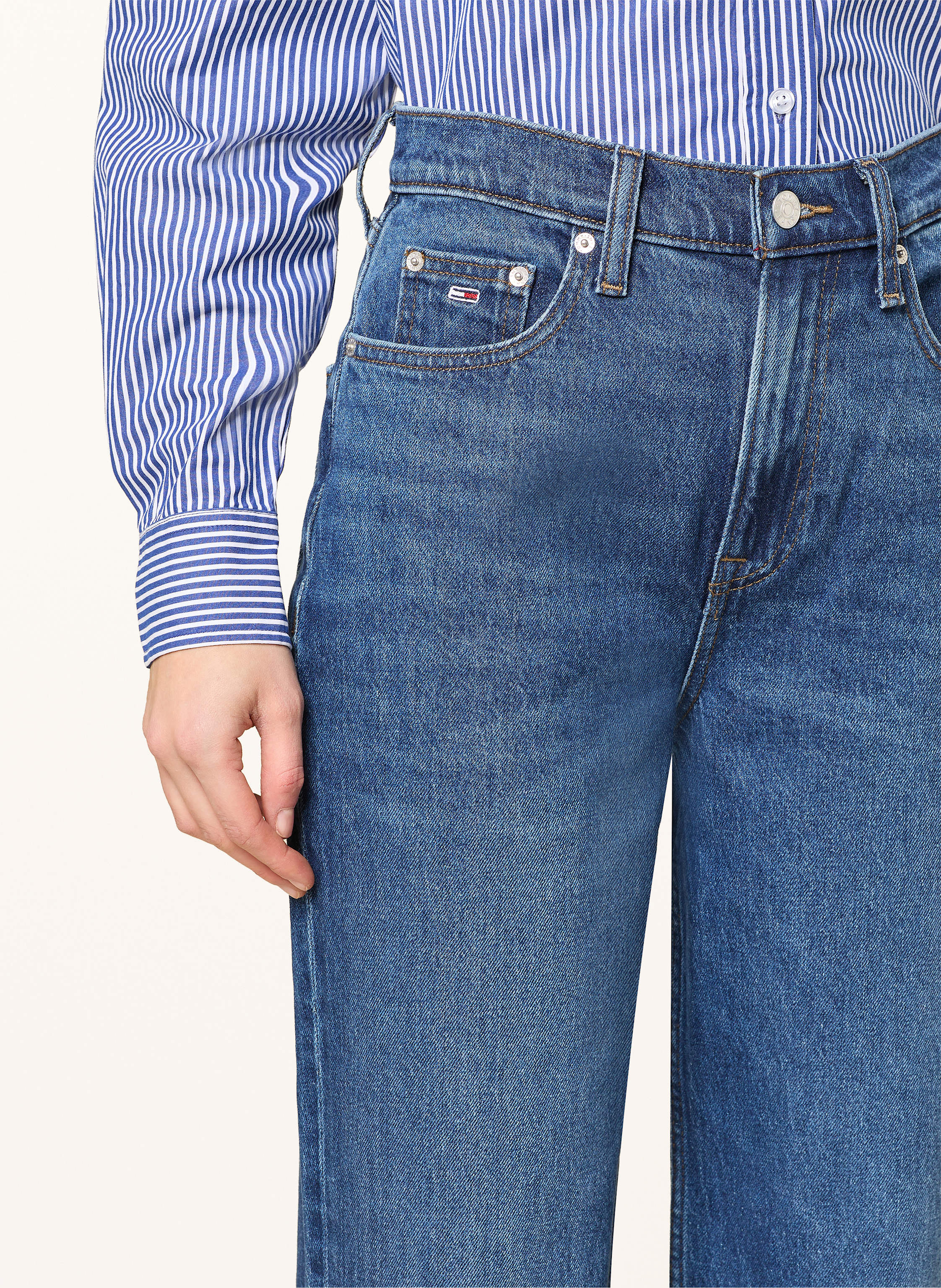 Thumbnail - Tommy Jeans Straight Jeans Layla blau
