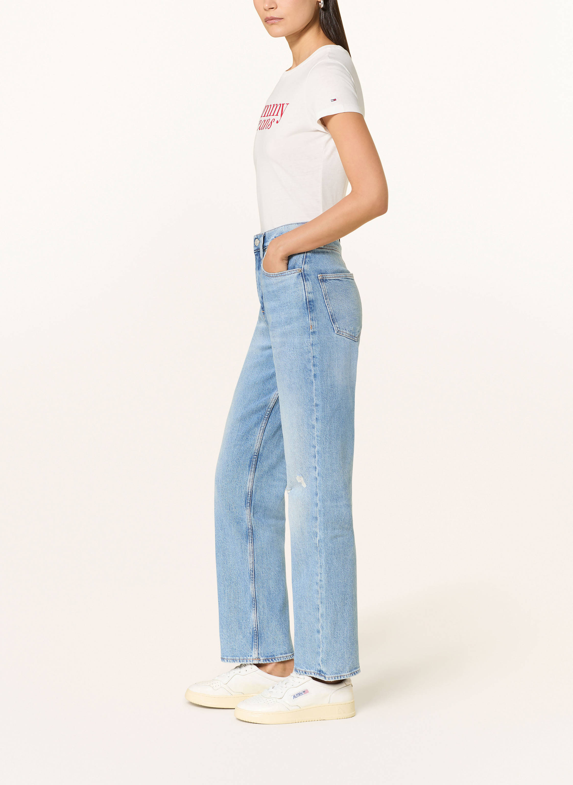 Thumbnail - Tommy Jeans Straight Jeans Layla blau