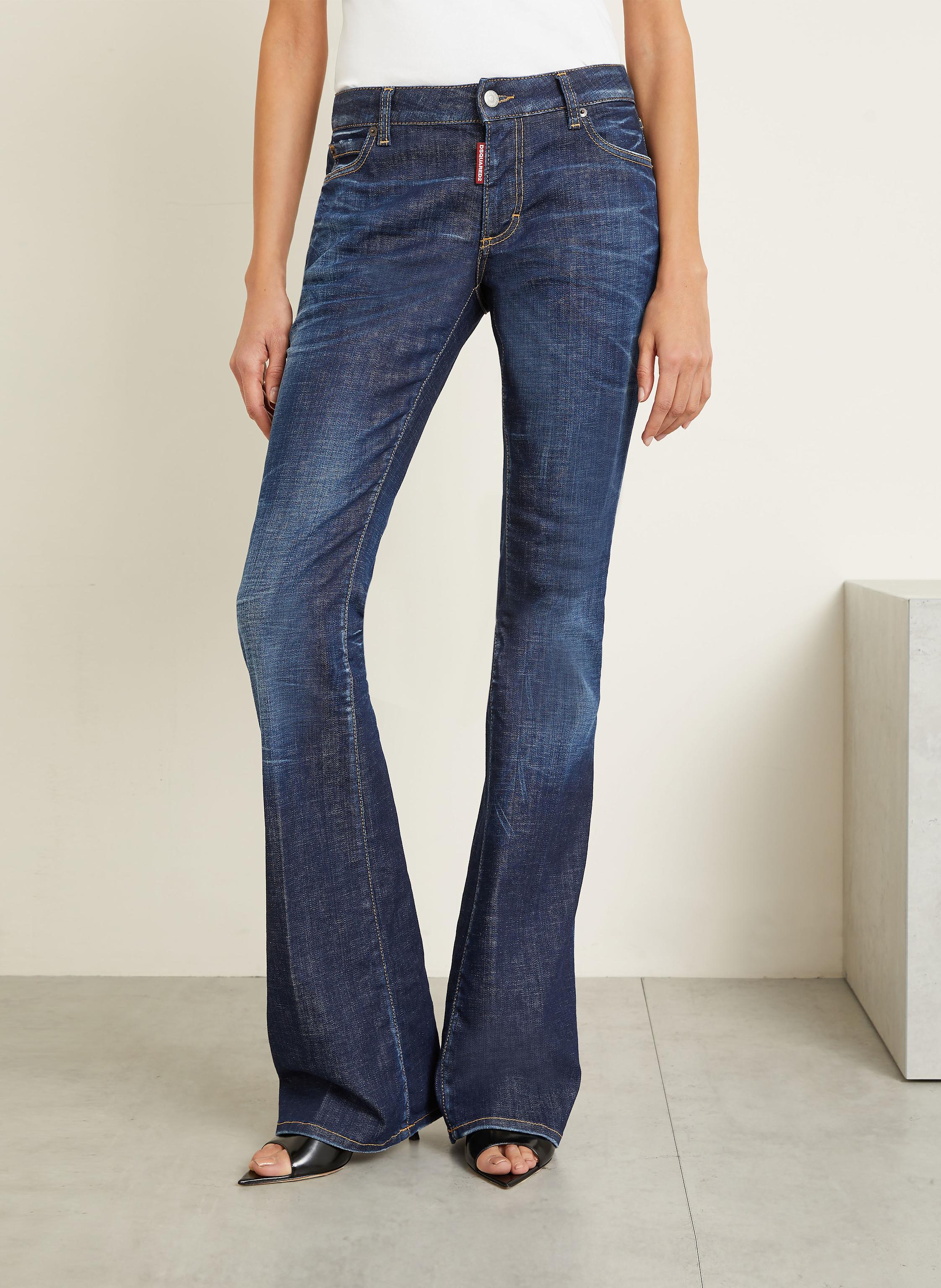 Thumbnail - dsquared2 Flared Jeans blau