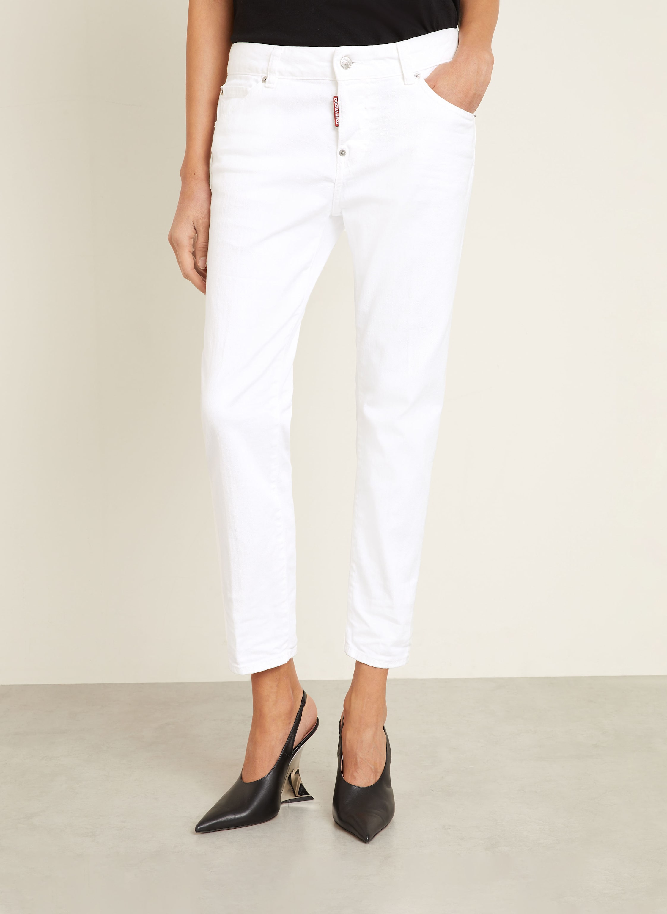 Thumbnail - dsquared2 7/8-Jeans Cool Girl weiss