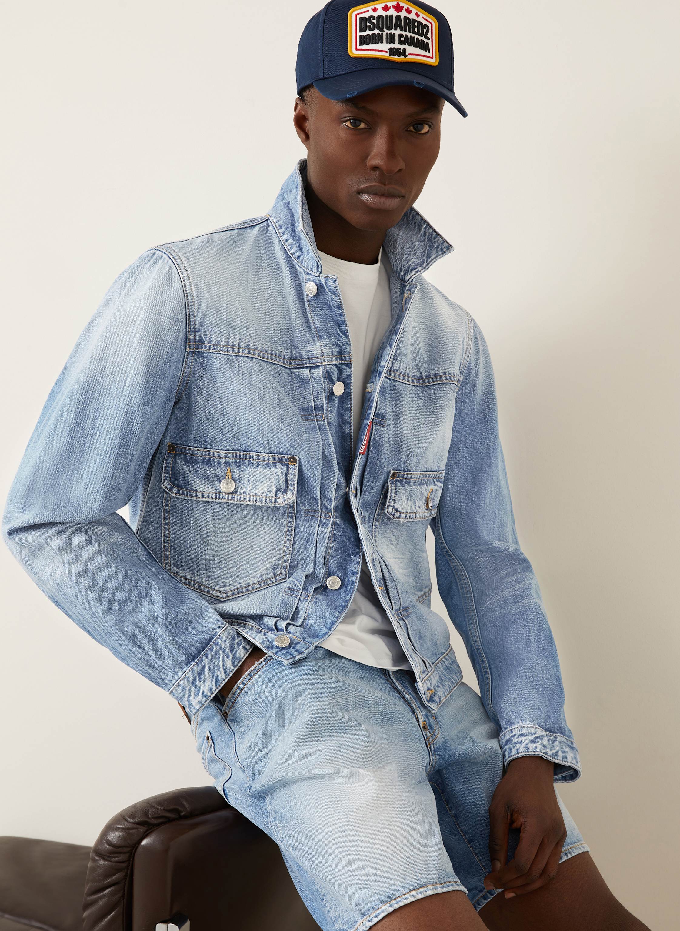 Thumbnail - dsquared2 Jeansjacke blau