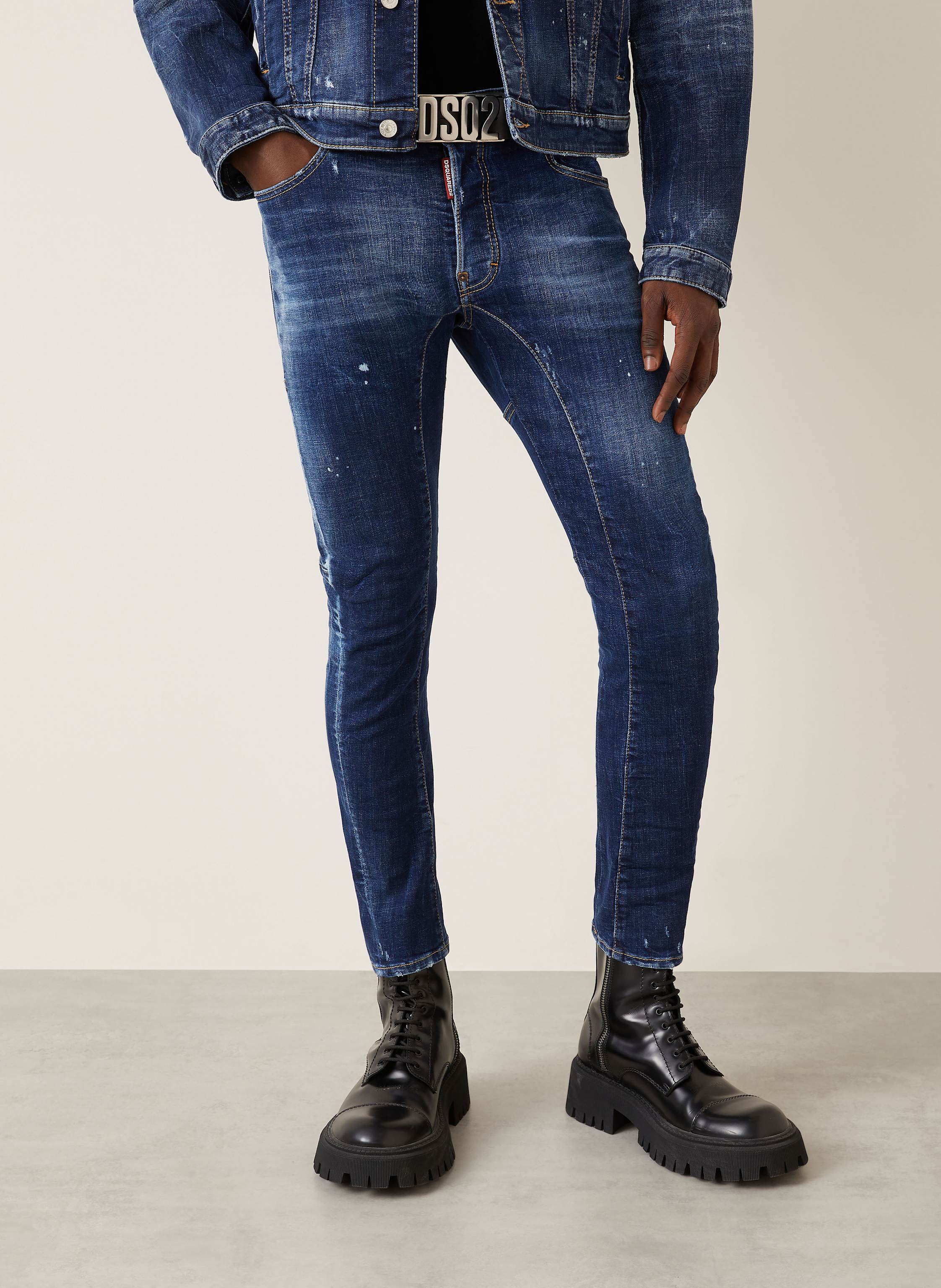 Thumbnail - dsquared2 Jeans Tidy Biker blau