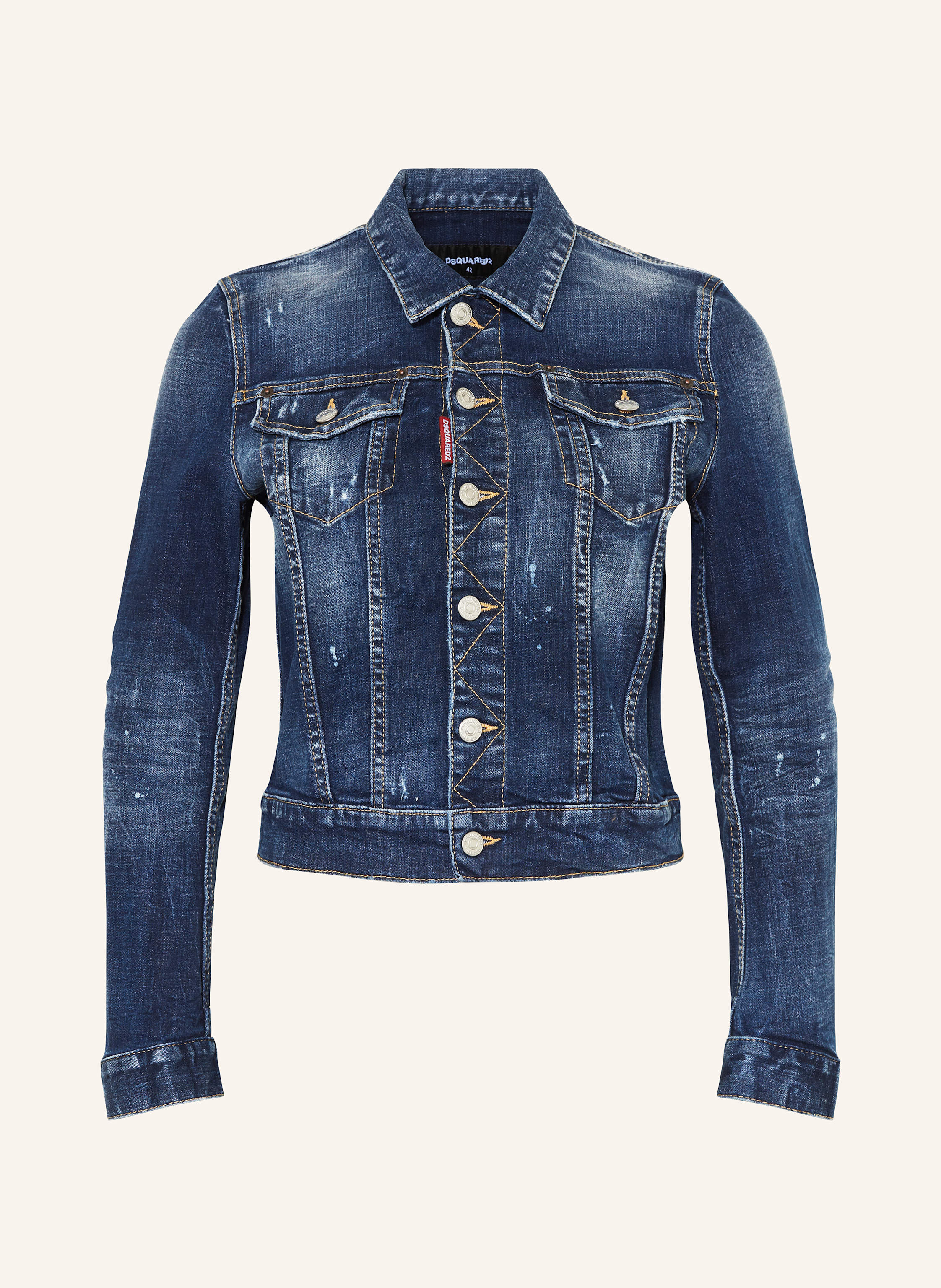 ジャケット DSQUARED2 Woman Jacket Denim S75DL0906S30664 470 Dsquared2 Ladies Shirt S75DL0906 S30664 470 - Hydraulics Stores