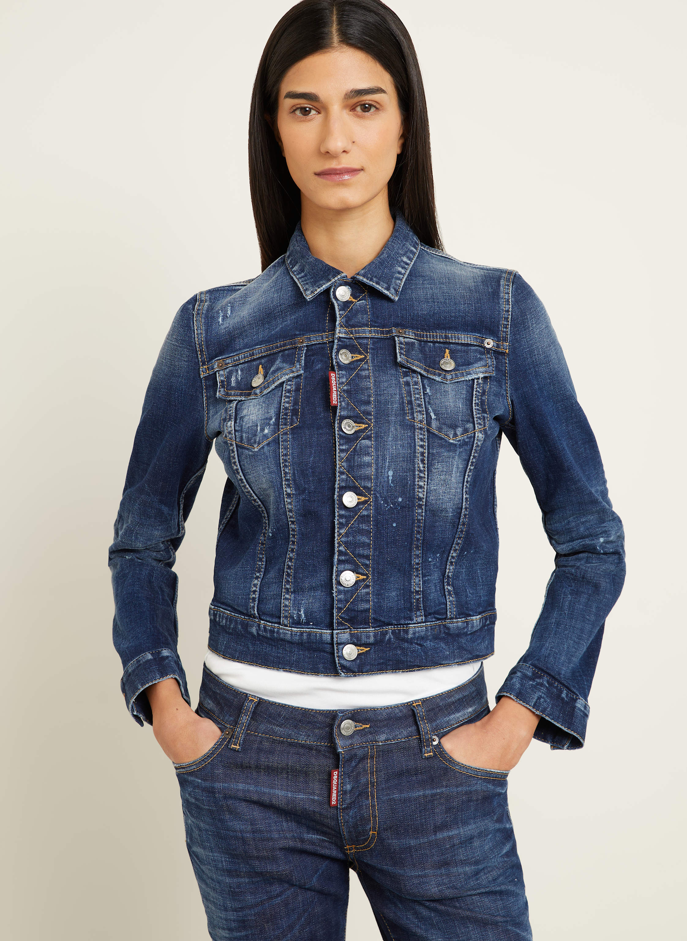 Thumbnail - dsquared2 Jeansjacke blau