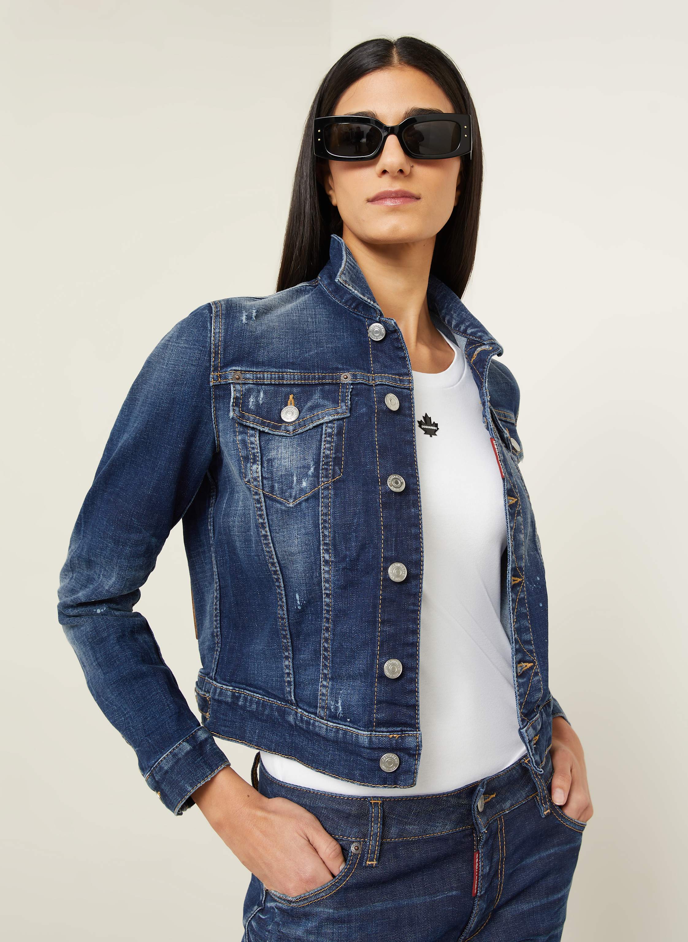 Thumbnail - dsquared2 Jeansjacke blau