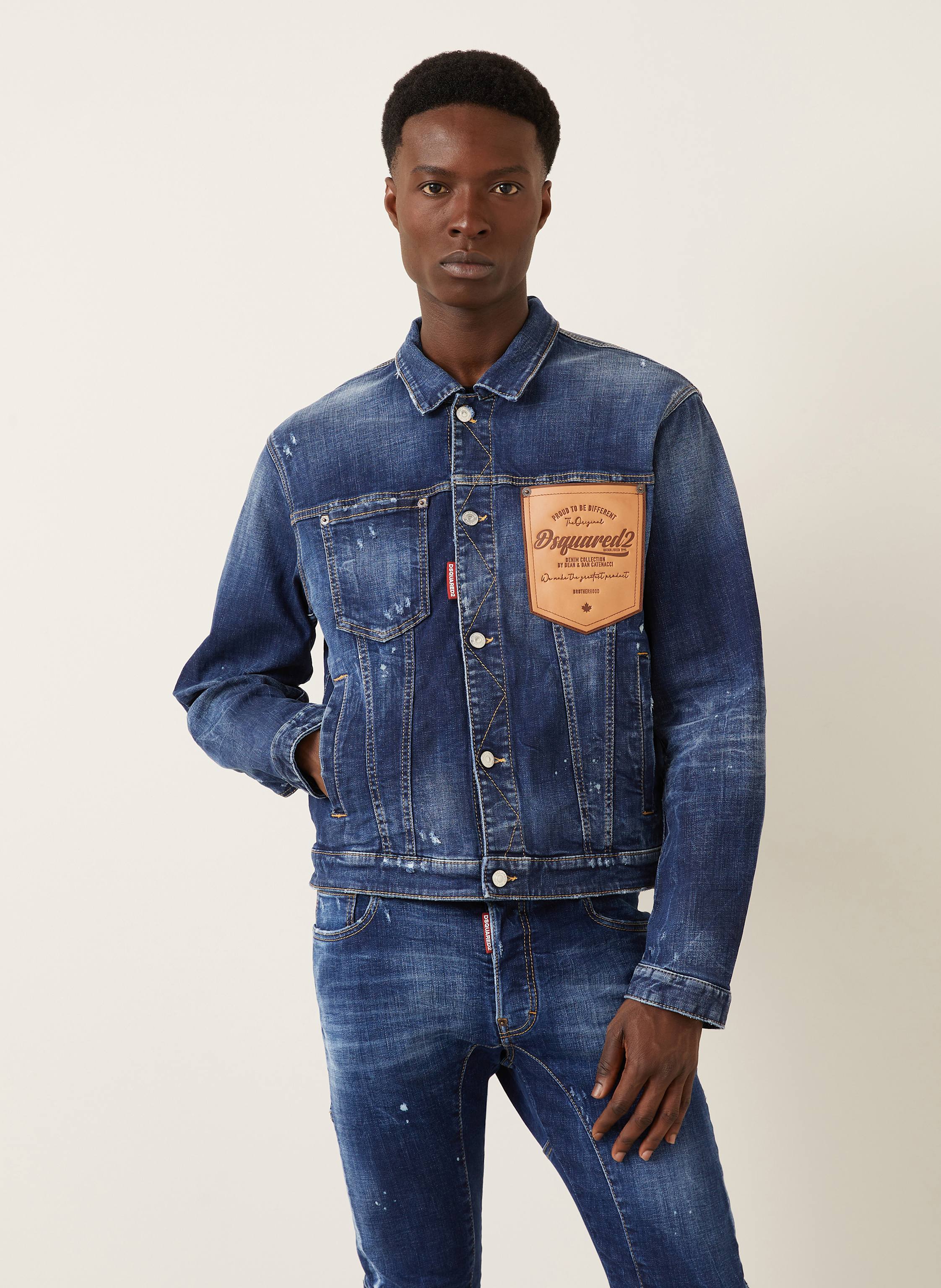 Thumbnail - dsquared2 Jeansjacke Over Jean blau
