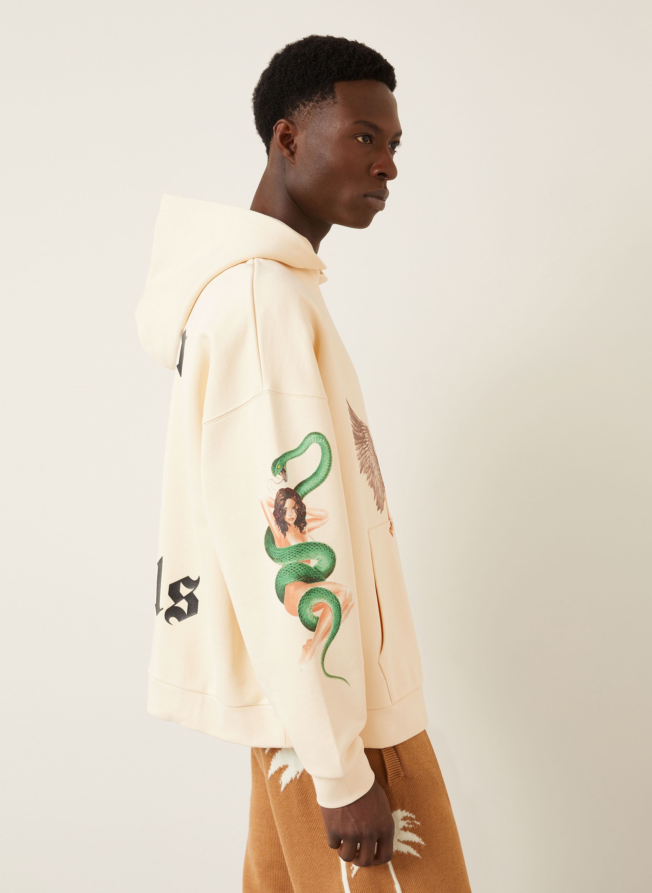 Thumbnail - Palm Angels Hoodie weiss