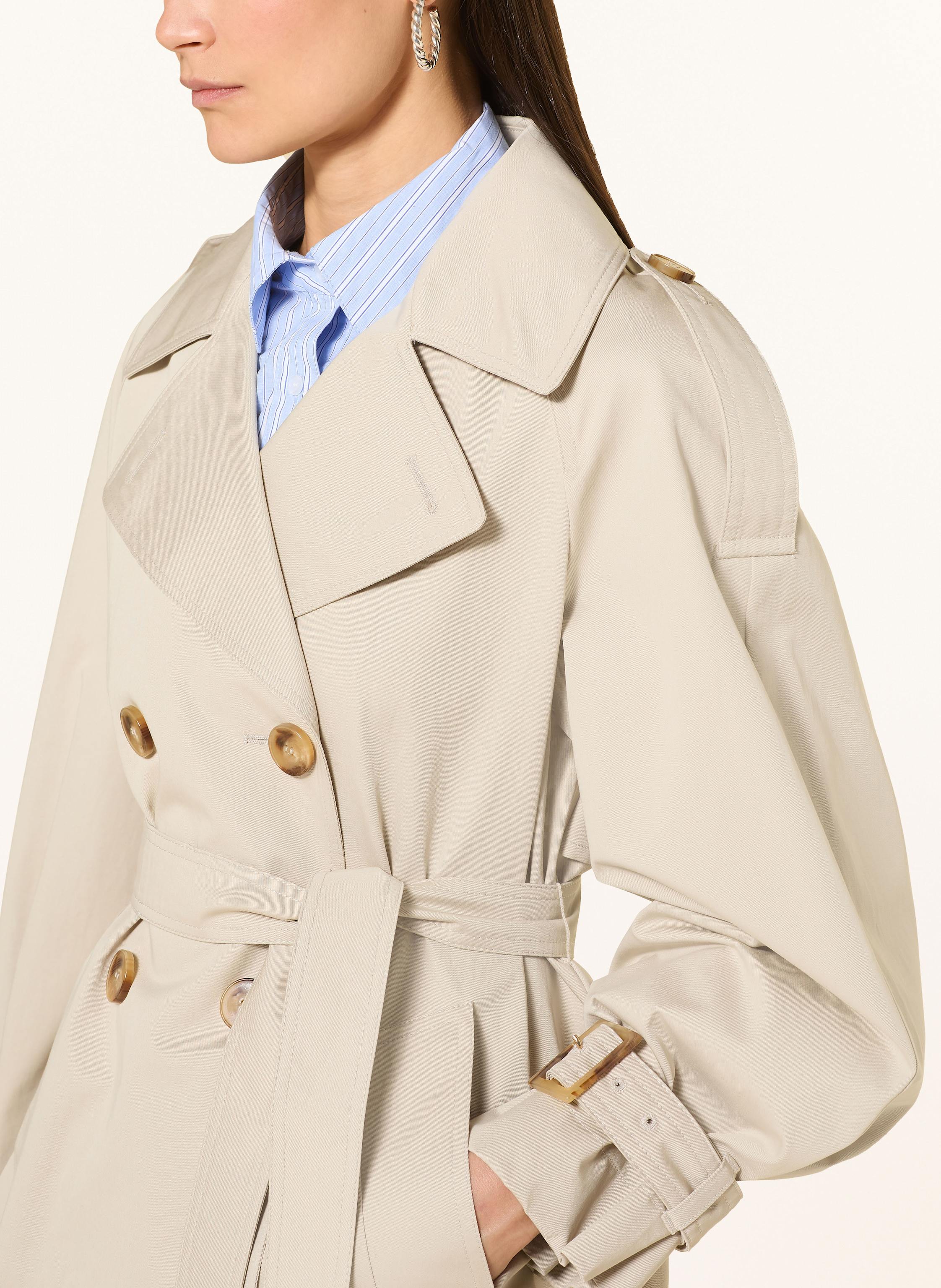 Thumbnail - Marella Cropped-Trenchcoat beige