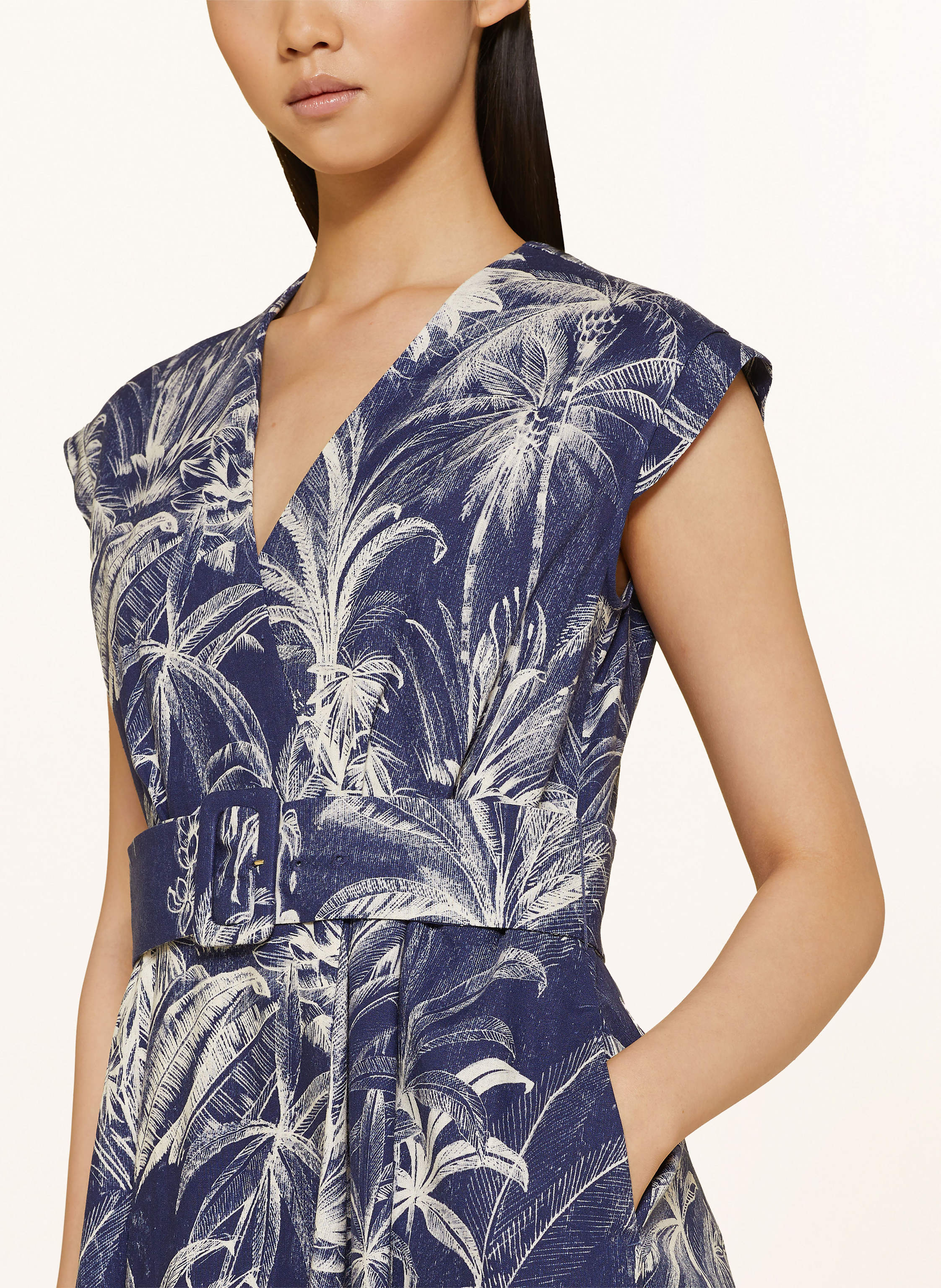 Thumbnail - Marella Kleid Mit Leinen blau