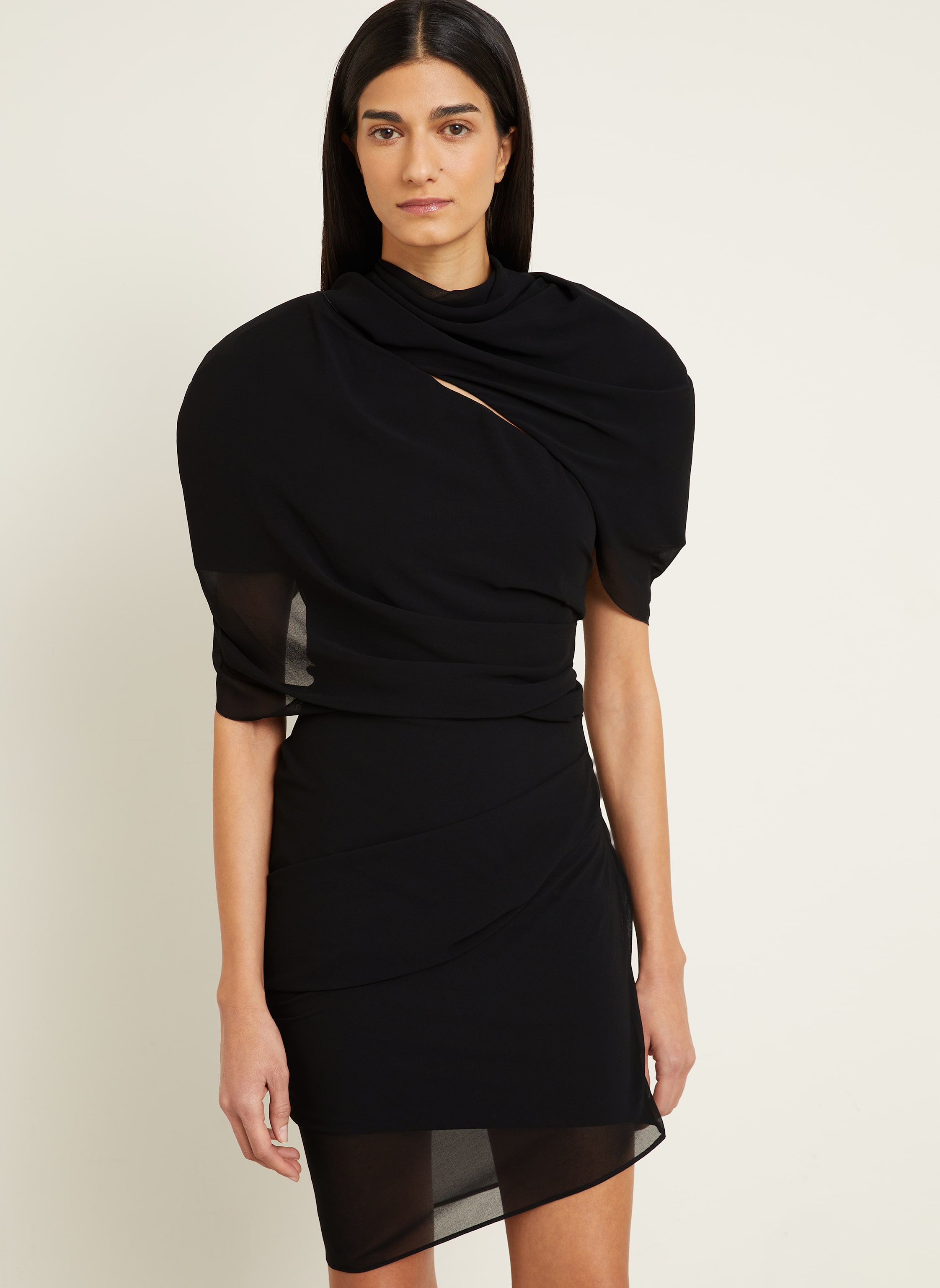 Thumbnail - Jacquemus Cocktailkleid La Robe Castagna Mit Cut-Out schwarz