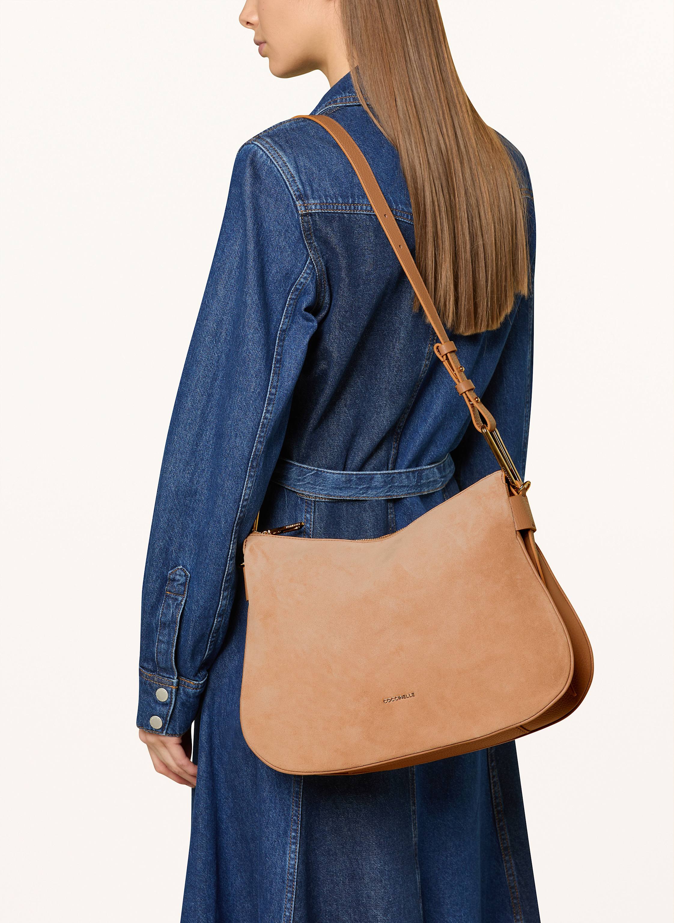 Thumbnail - Coccinelle Schultertasche Magie beige