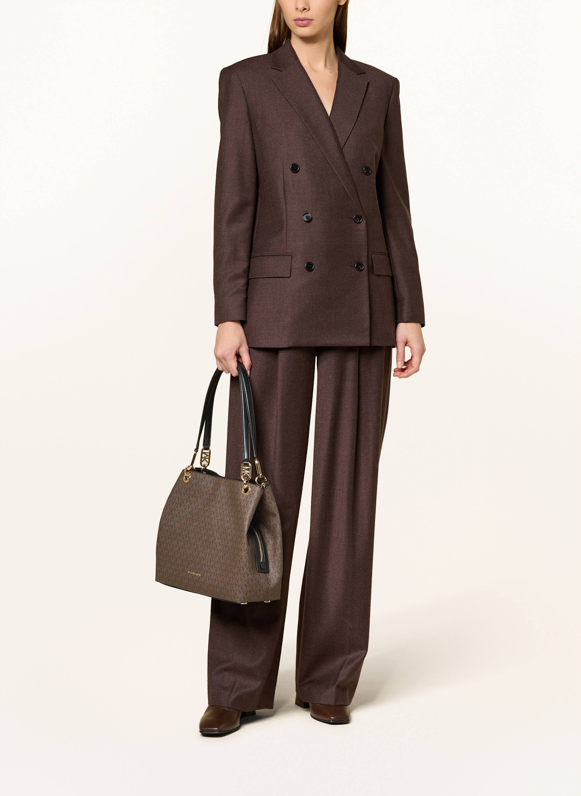 Thumbnail - Michael Kors Schultertasche Kensington braun