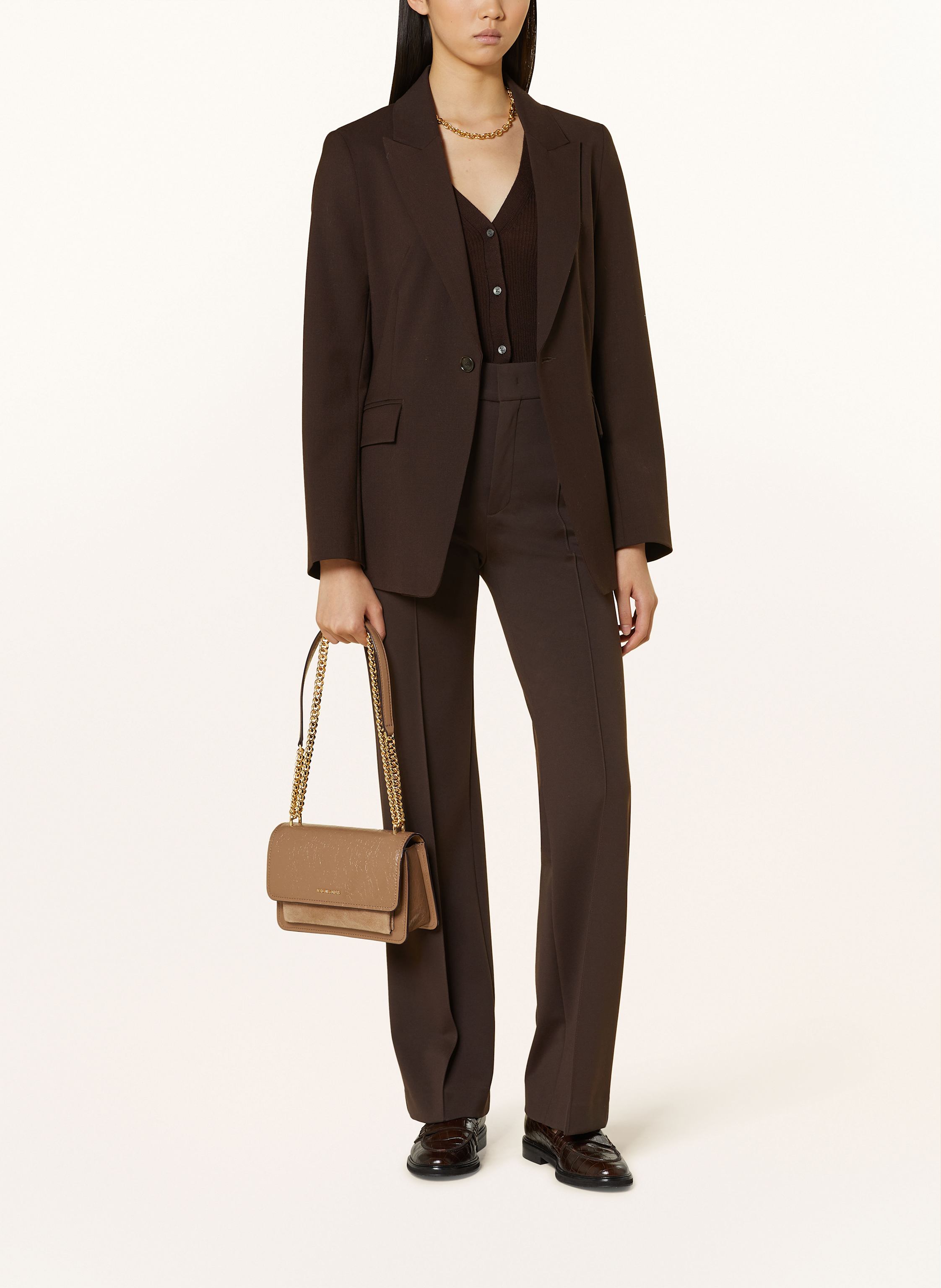 Thumbnail - Michael Kors Umhängetasche Claire beige