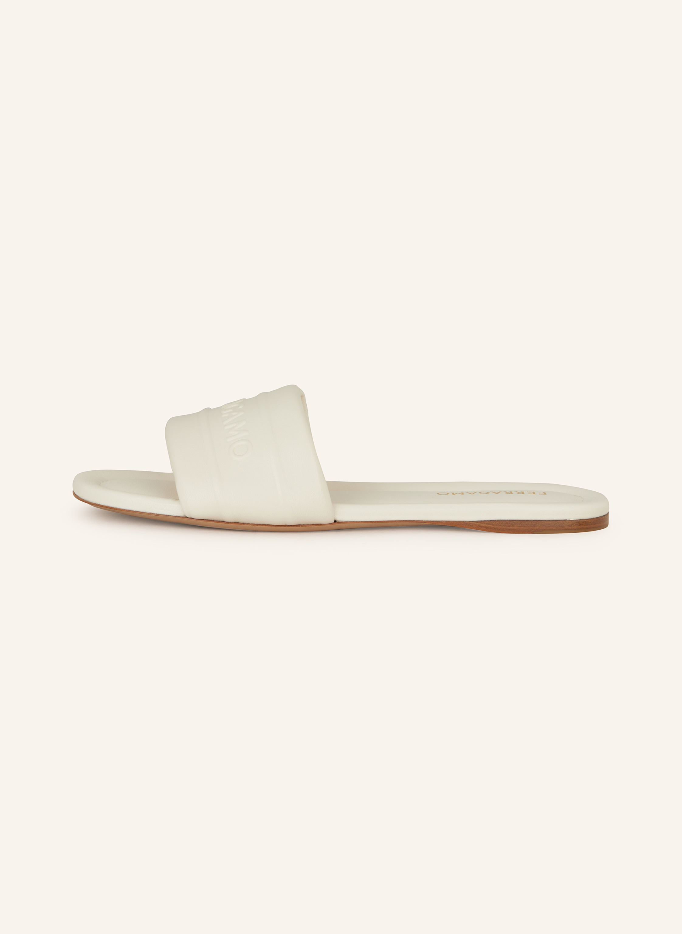 Thumbnail - Ferragamo Pantoletten beige