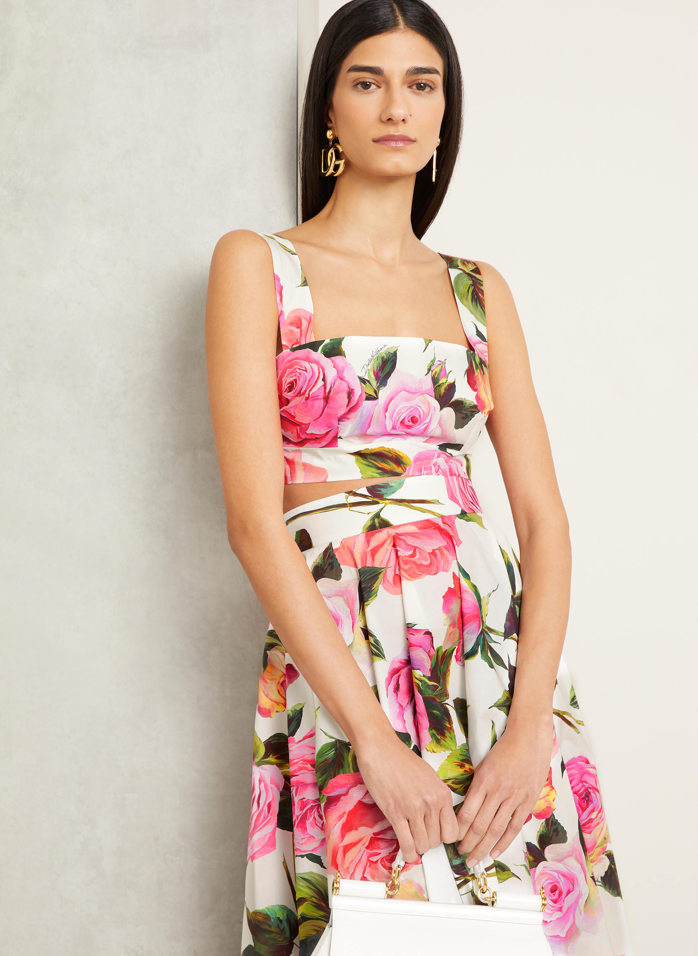 Thumbnail - Dolce & Gabbana Cropped-Top rosa