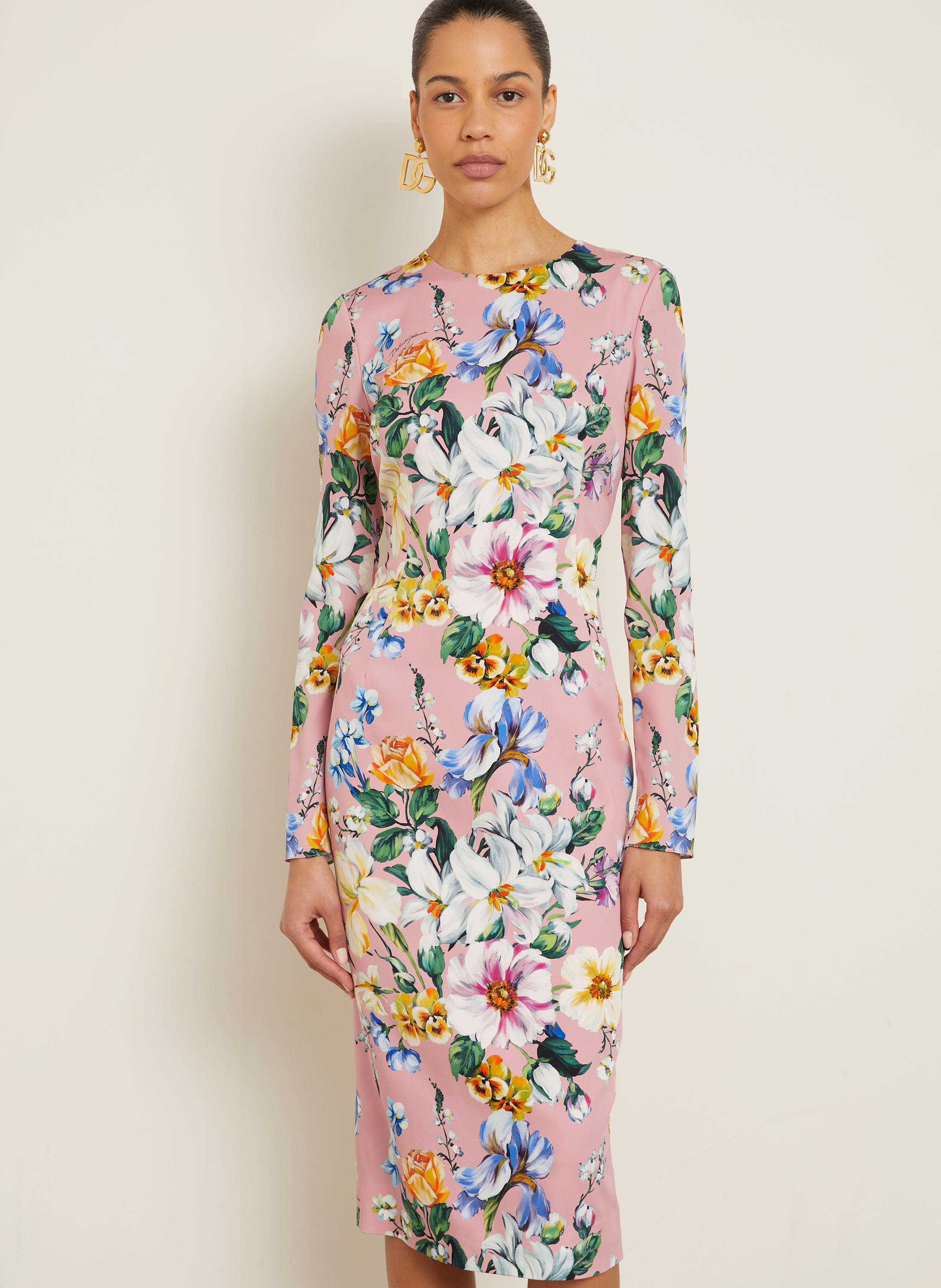 Thumbnail - Dolce & Gabbana Seidenkleid rosa