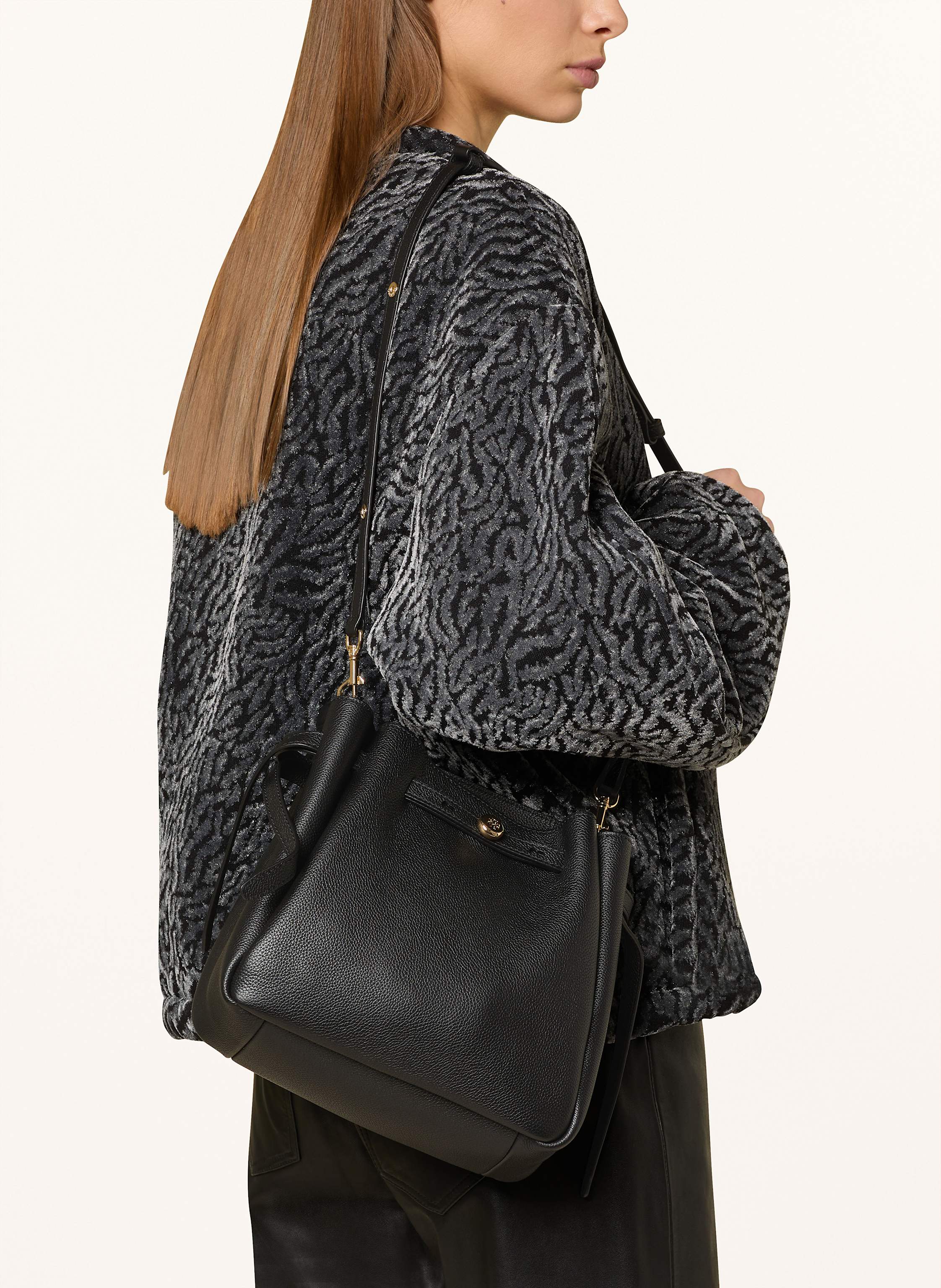Thumbnail - Tory Burch Beuteltasche Romy schwarz