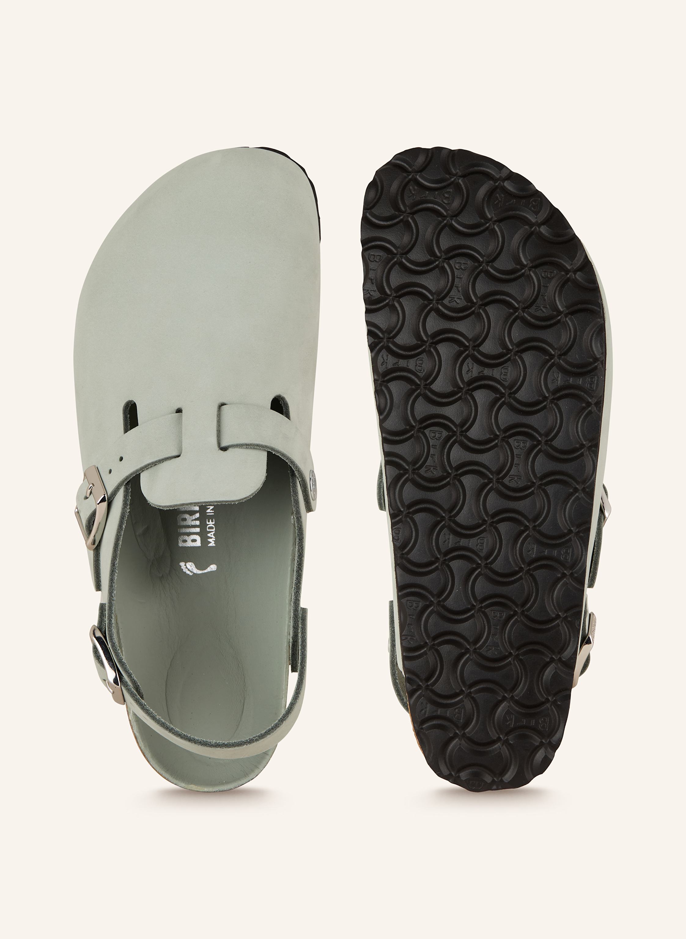 Thumbnail - Birkenstock Pantoletten Tokio Lenb grau