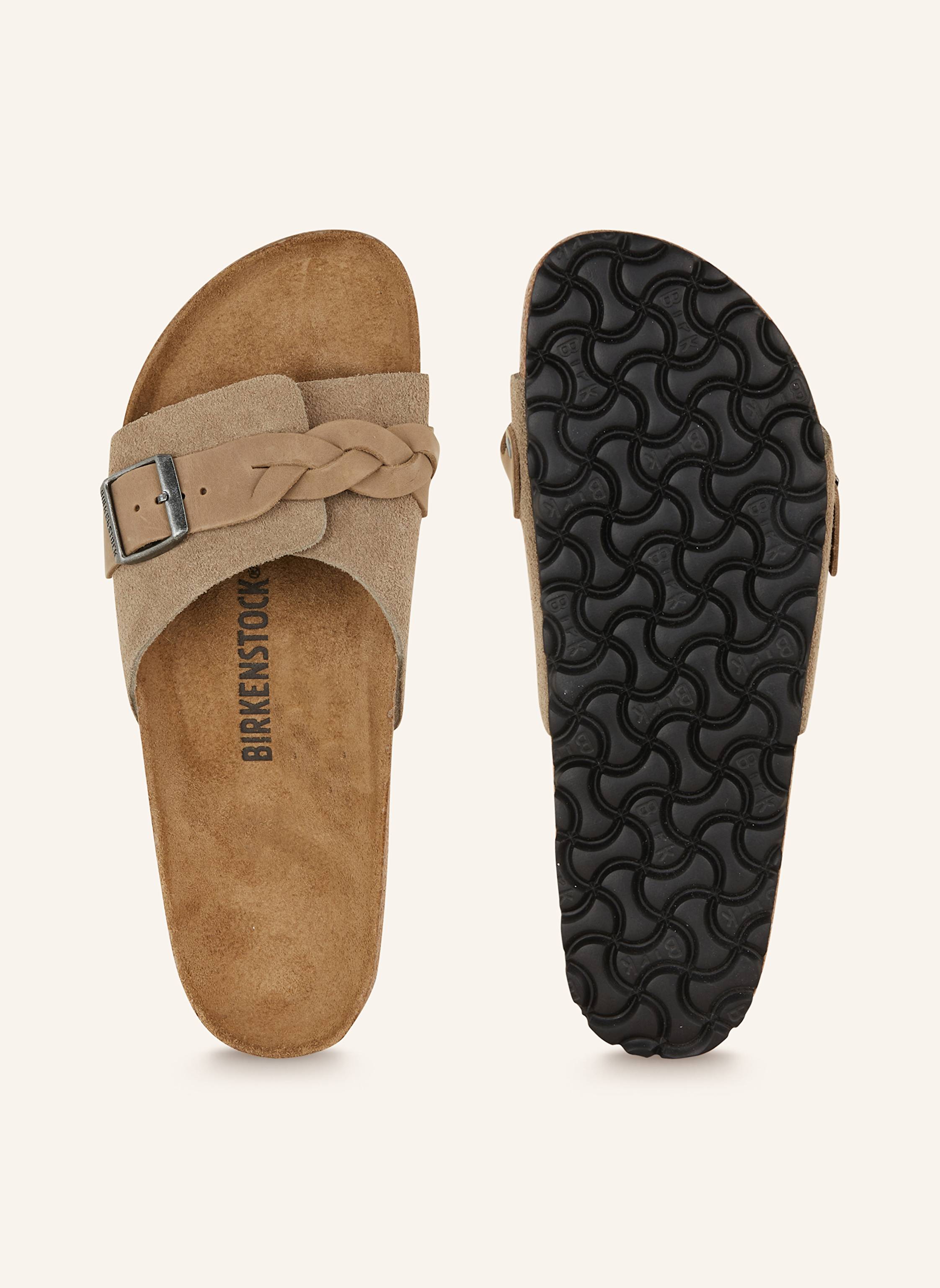 Thumbnail - Birkenstock Pantoletten Oita Braided beige