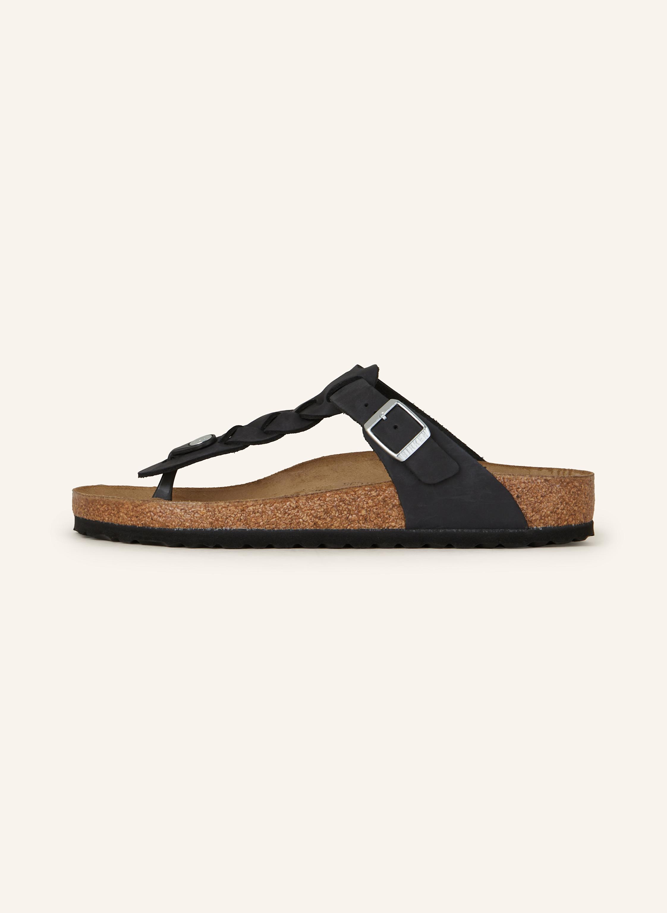 Thumbnail - Birkenstock Zehentrenner Gizeh Braided Leoi schwarz