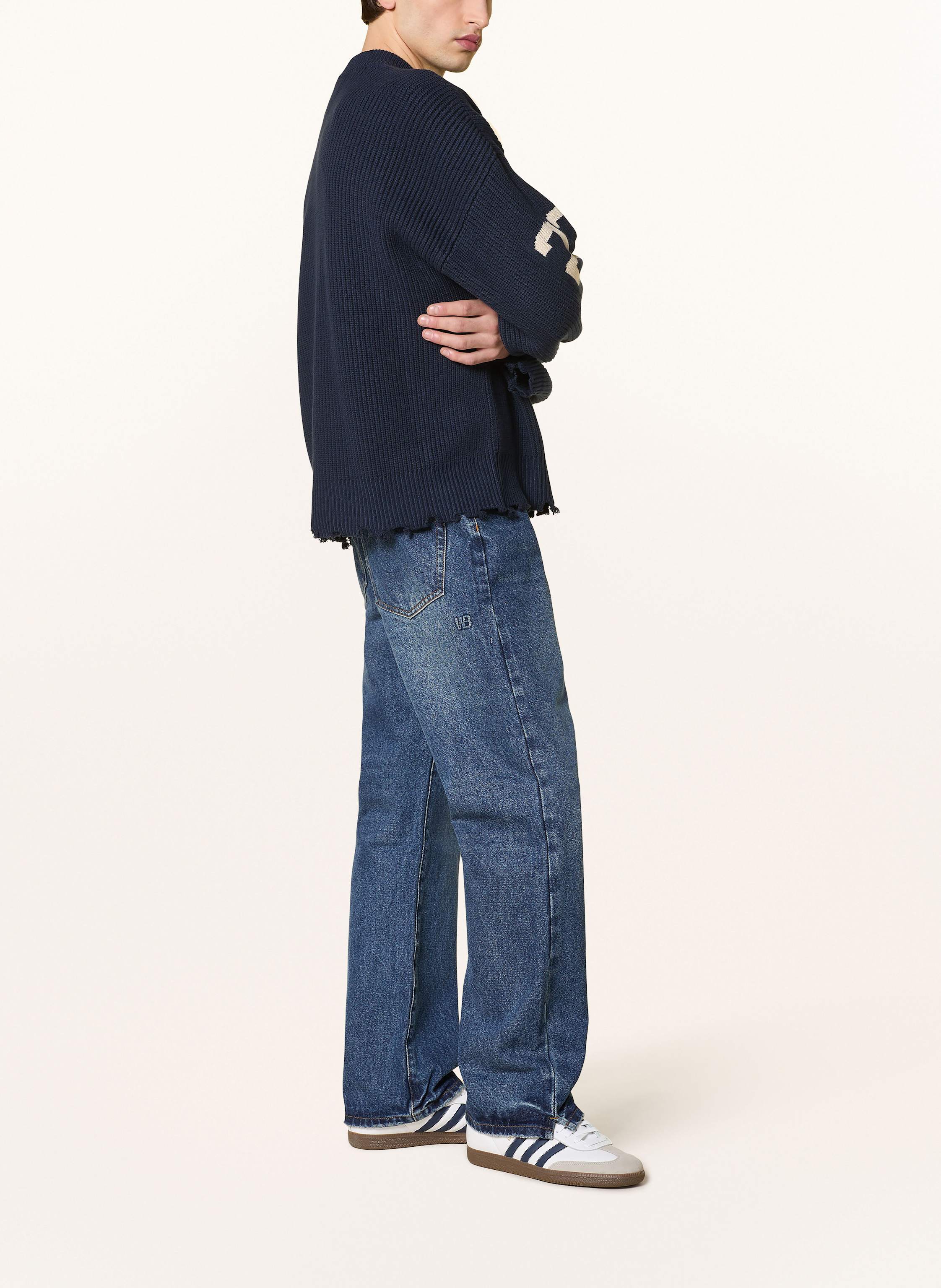 Thumbnail - Wrstbhvr Jeans Luis Straight Leg Fit blau