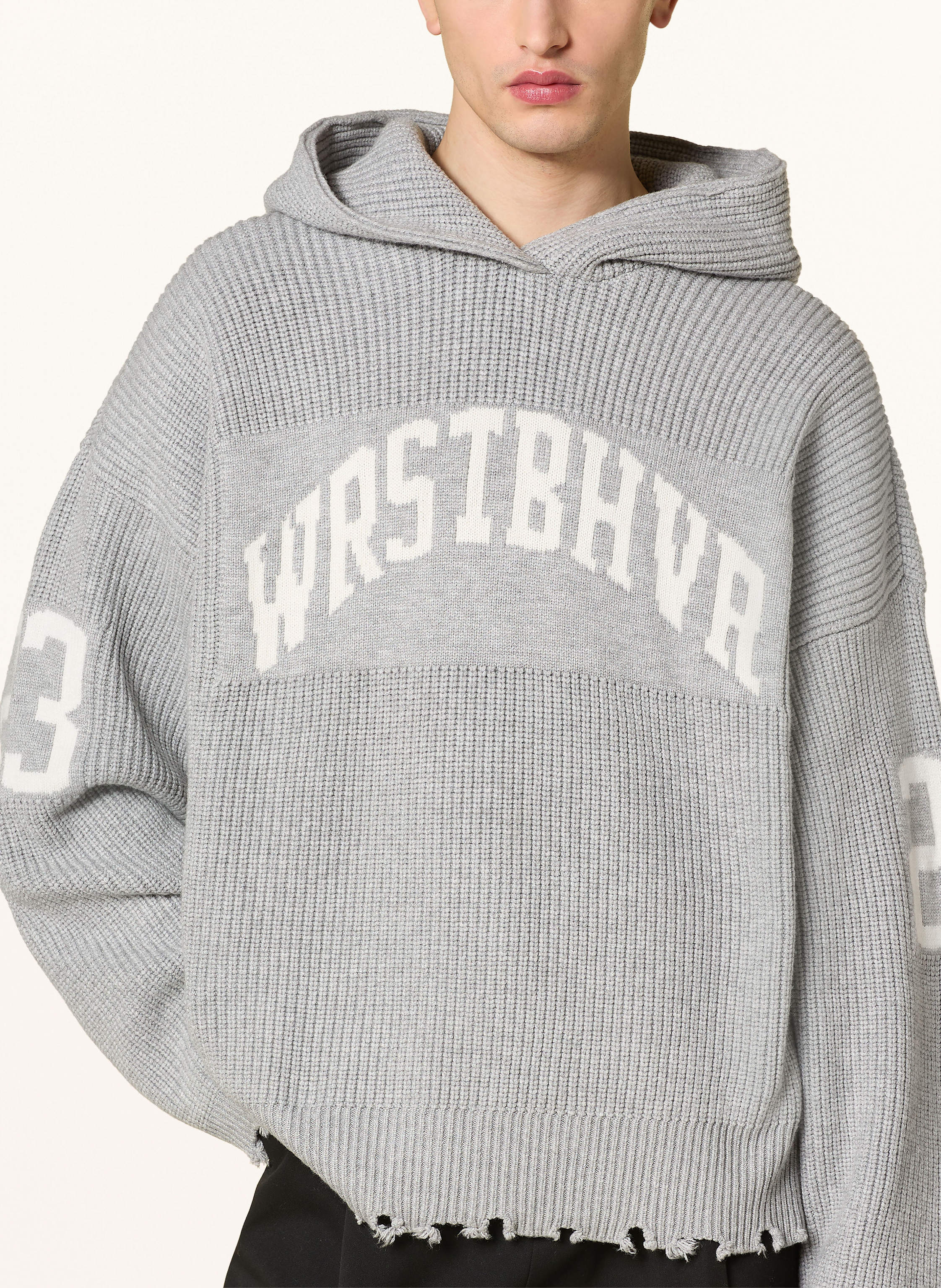 Thumbnail - Wrstbhvr Hoodie Tove grau